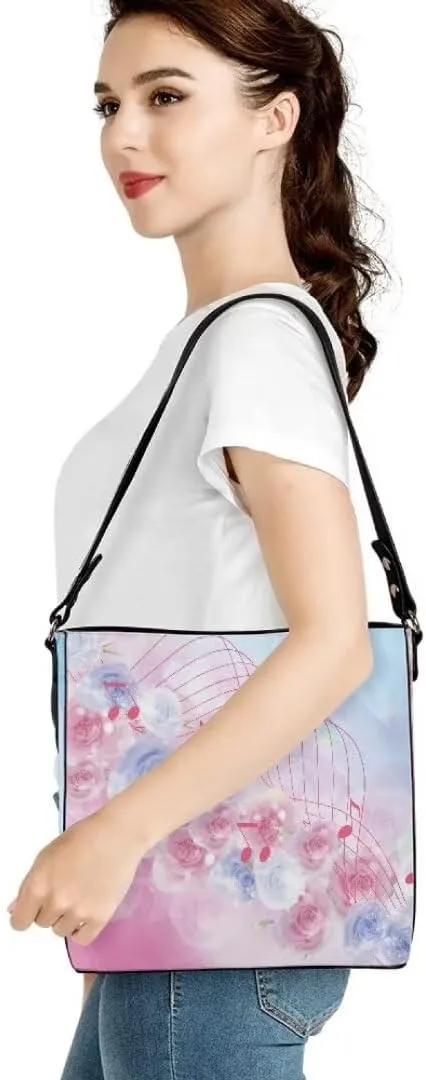 Leather Shoulder Bag for Women Large Tote Bags Casual Tote Hobo Handbag Travel Shopping Shoulder Crossbody Bag