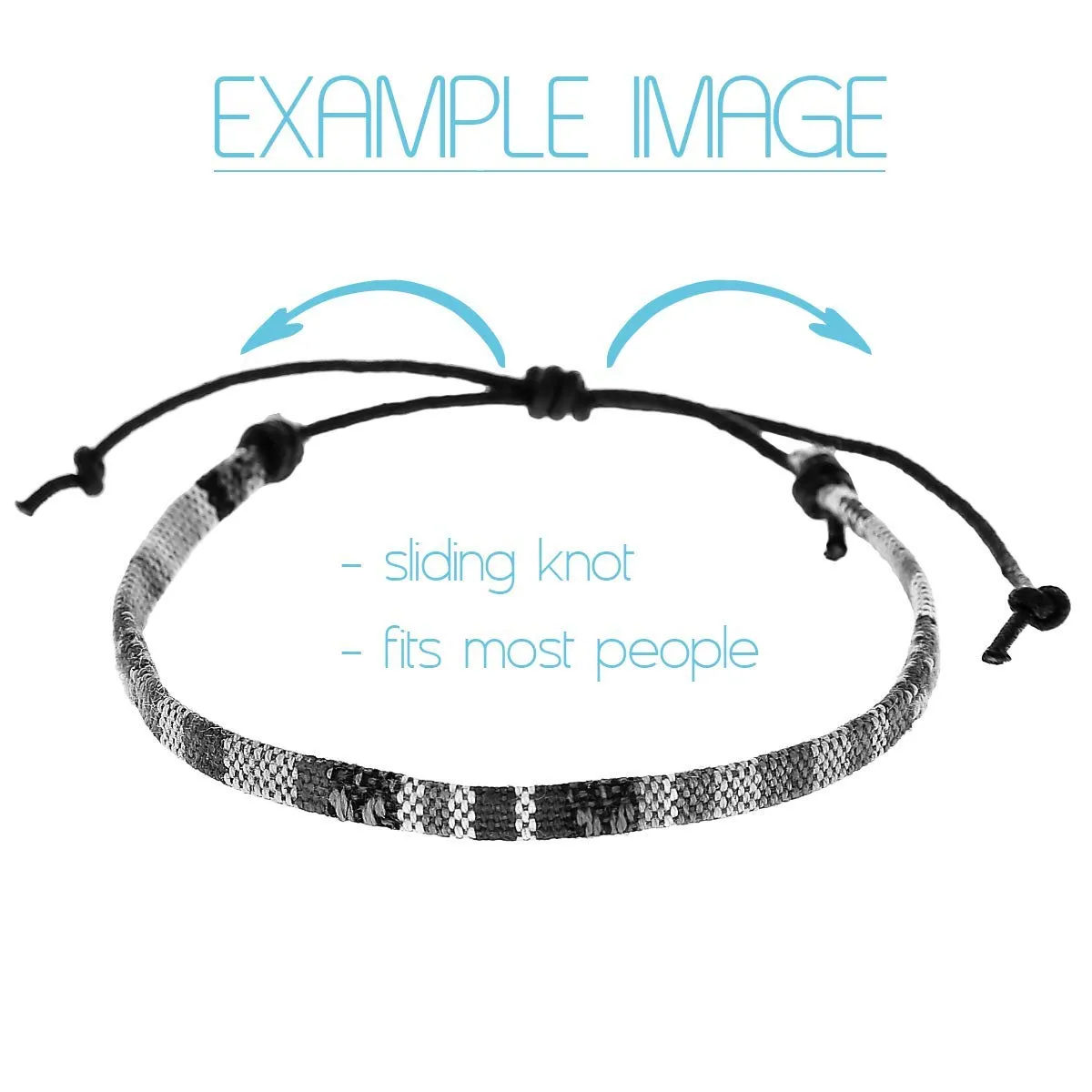 Made by Nami Surfer Anklet for Men and Women Waterproof and Adjustable Surfer Ankle Bracelet String Ankle Bracelet Beach Accessory for Ethnic Hippie Style (White)