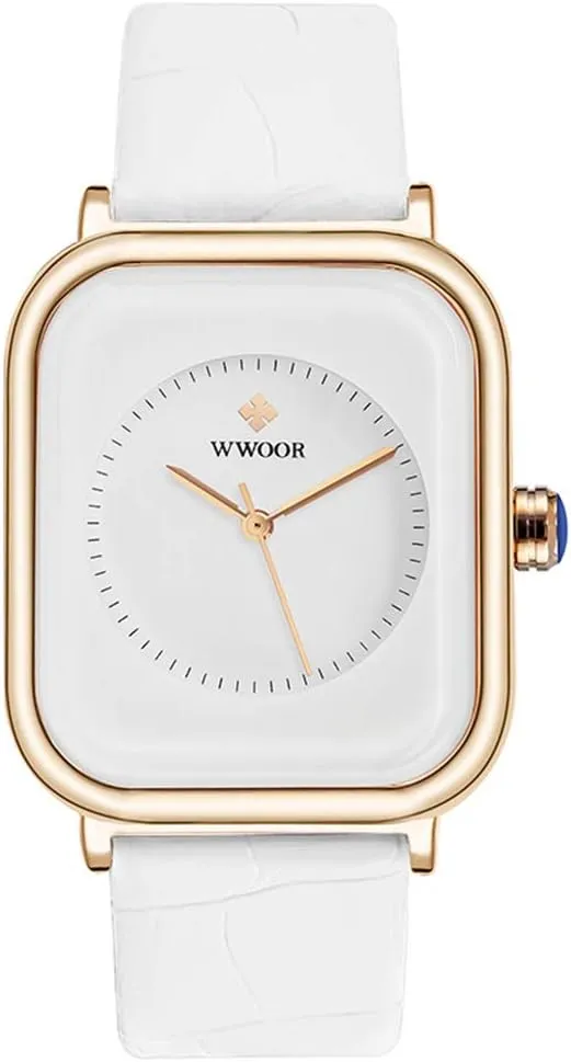 MASTOPWomen Quartz Watches Leather Waterproof Analog Classic Business Rectangle Fashion Minimalist Wrist Watch