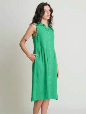Matilda Cotton Midi Dress | Mint