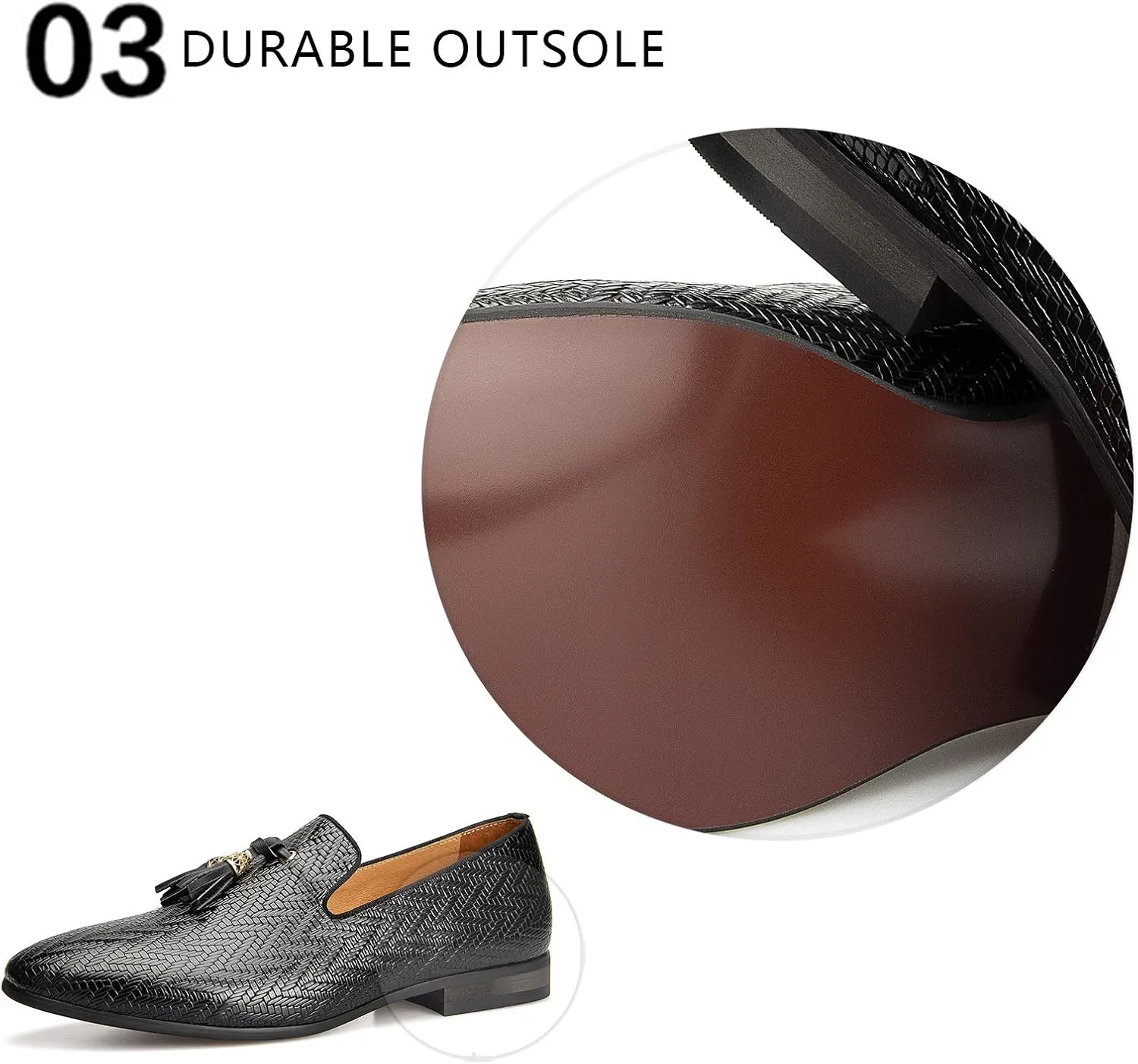 Meijiana Mens Loafers Wedding Dress Shoes Slip-On Loafers for Men Tuxedo Suit Shoes