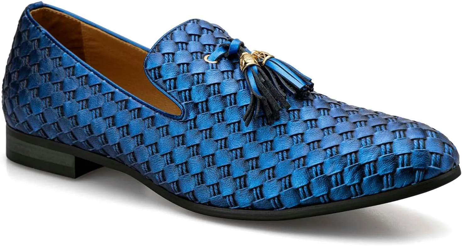 Meijiana Mens Loafers Wedding Dress Shoes Slip-On Loafers for Men Tuxedo Suit Shoes