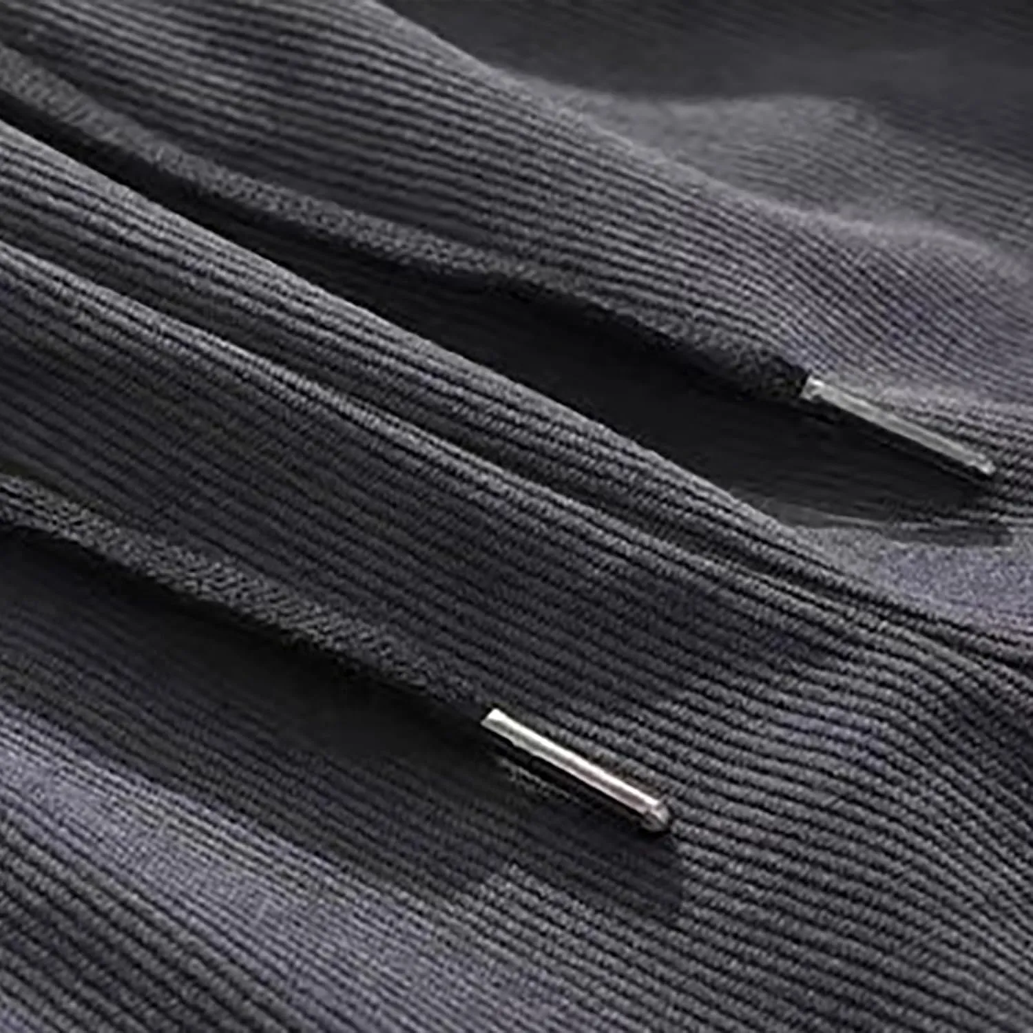 Men Corduroy Cargo Pant Casual Baggy Sweatpant Drawstring Elastic Waist Straight Leg Relaxed Fit Trouser with Pockets