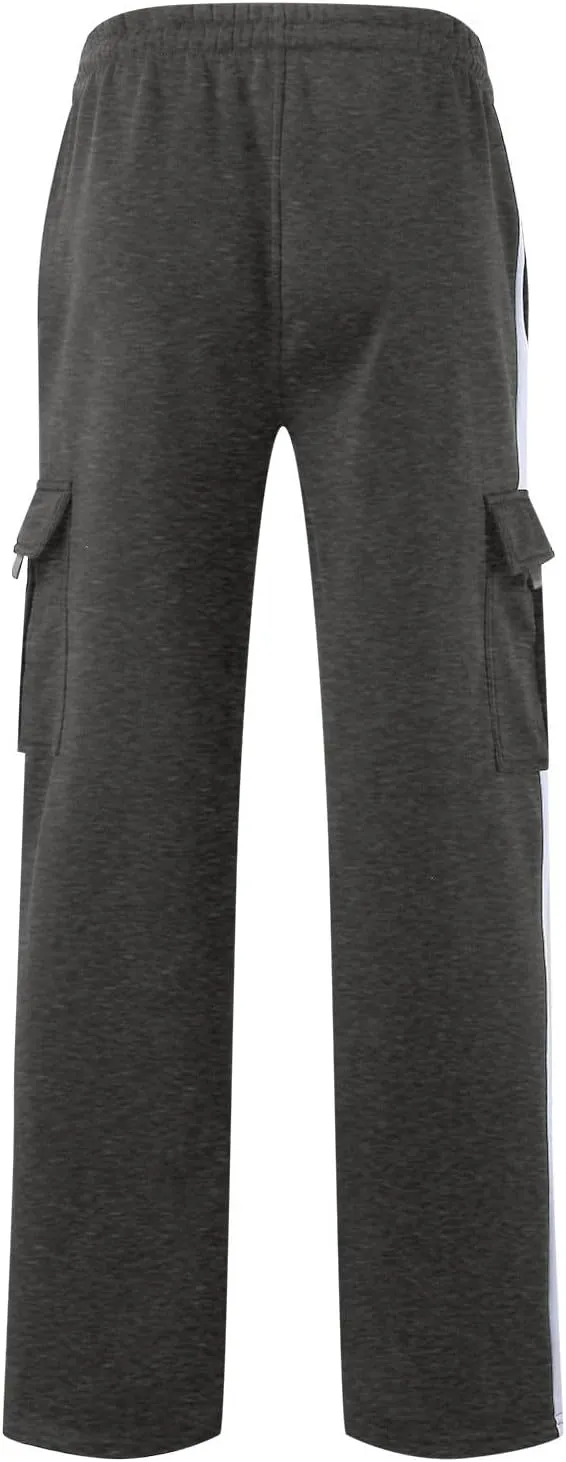 Mens Cargo Pants Relaxed Fit Tactical Pants Outdoor Hiking Athletic Sweatpants with Multi Pockets