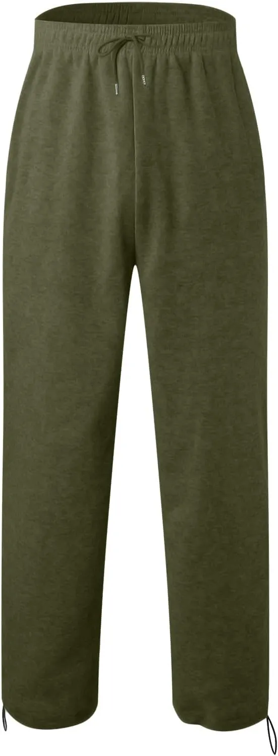 Men's Casual Cargo Relaxed Pants, Sports Fitness Pants, Elastic Drawstring Waist Lightweight Chino Pants for Man