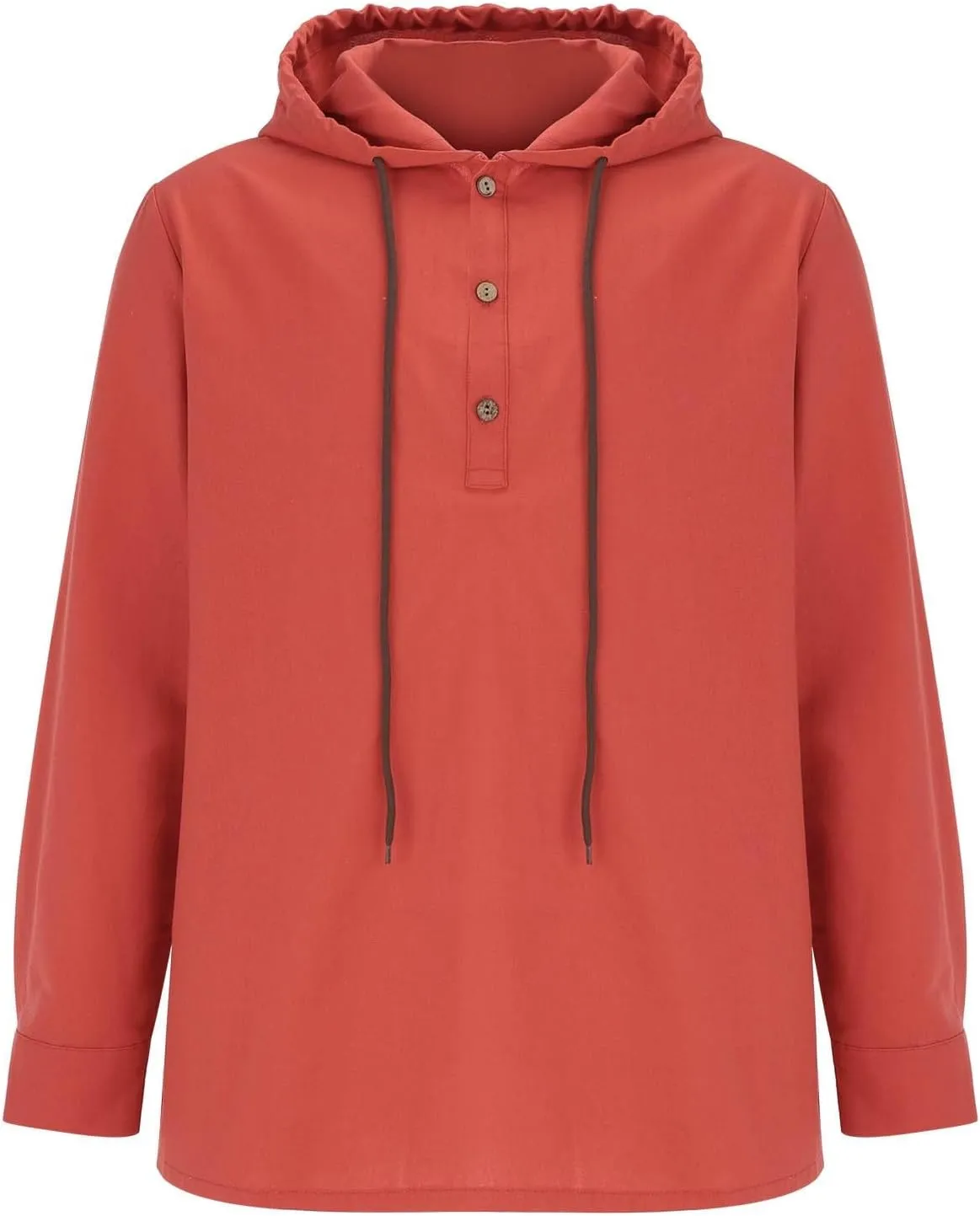 Mens Casual Cotton Linen Pullover Hoodie Men's Casual Fashion Hooded Spring and Autumn Long Sleeved