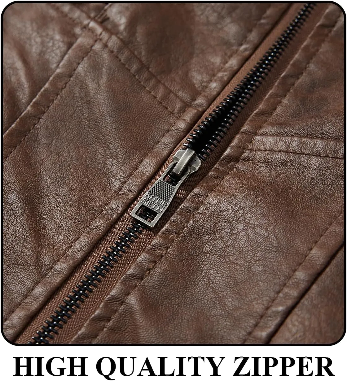 Men's Cool Bomber Pilot Leather Jacket Mens Winter Motorcycle Varsity Fleece Jackets