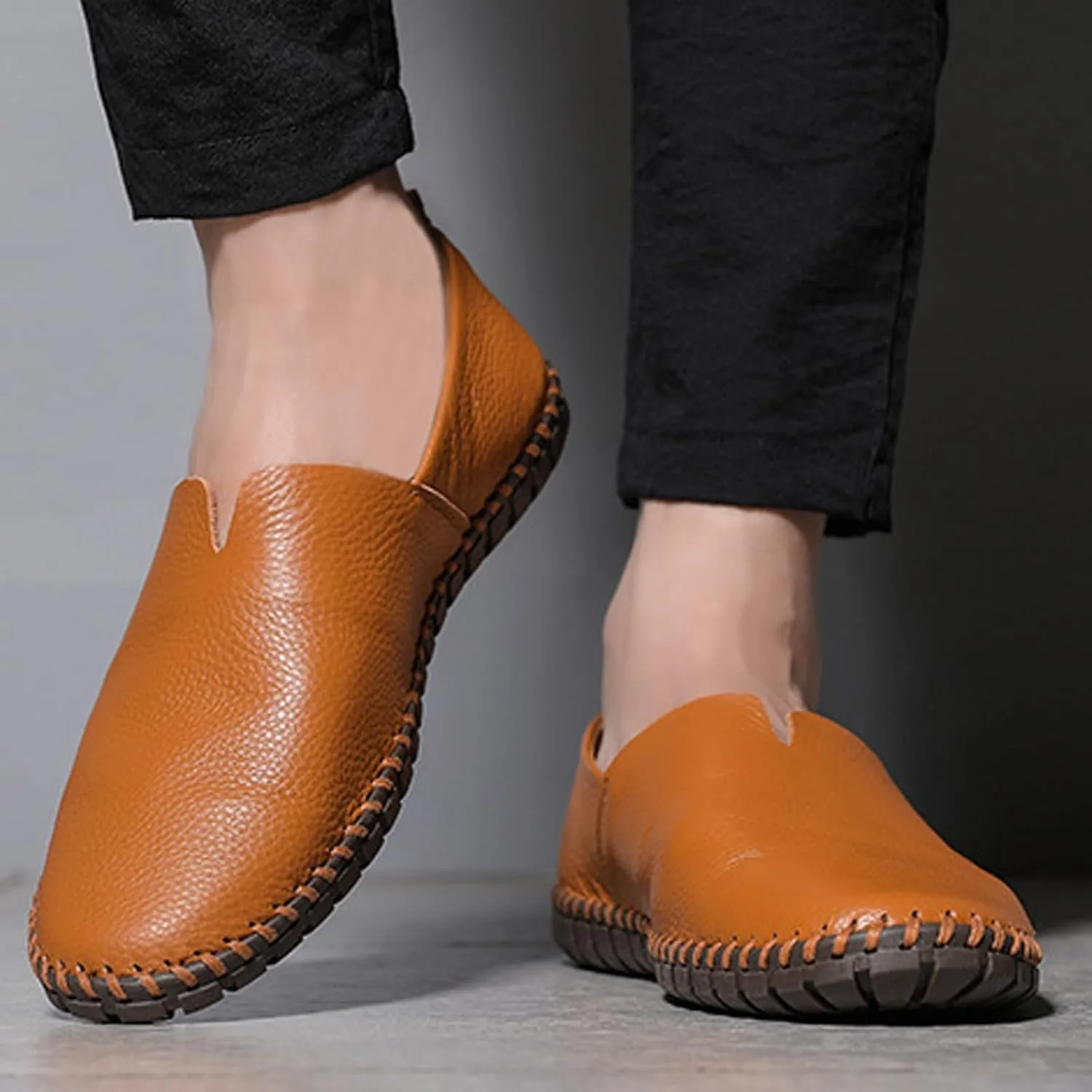 Mens Driving Loafers Casual Shoes Slip On Lightweight Breathable Shoe Lightweight Hiking Workout Footwear Dressy Outfits