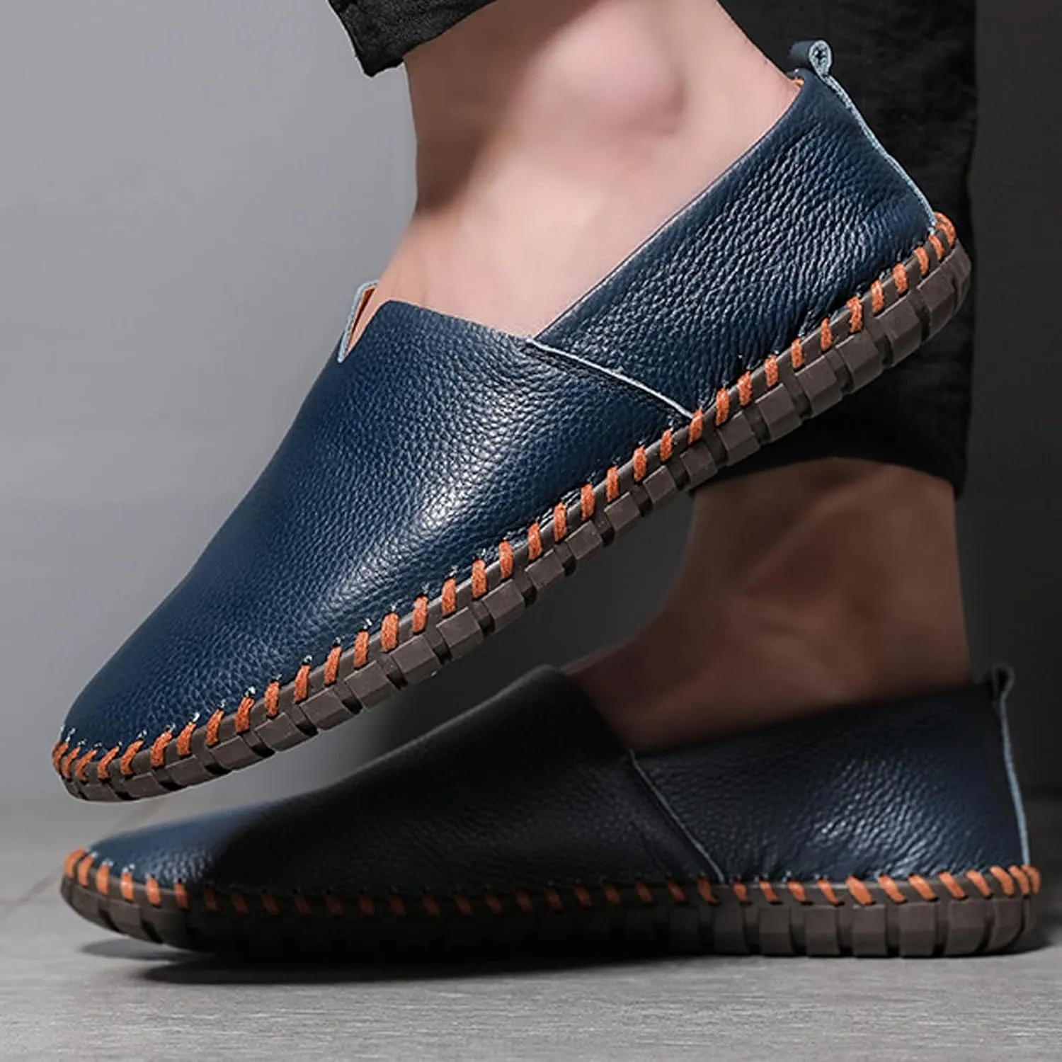 Mens Driving Loafers Casual Shoes Slip On Lightweight Breathable Shoe Lightweight Hiking Workout Footwear Dressy Outfits