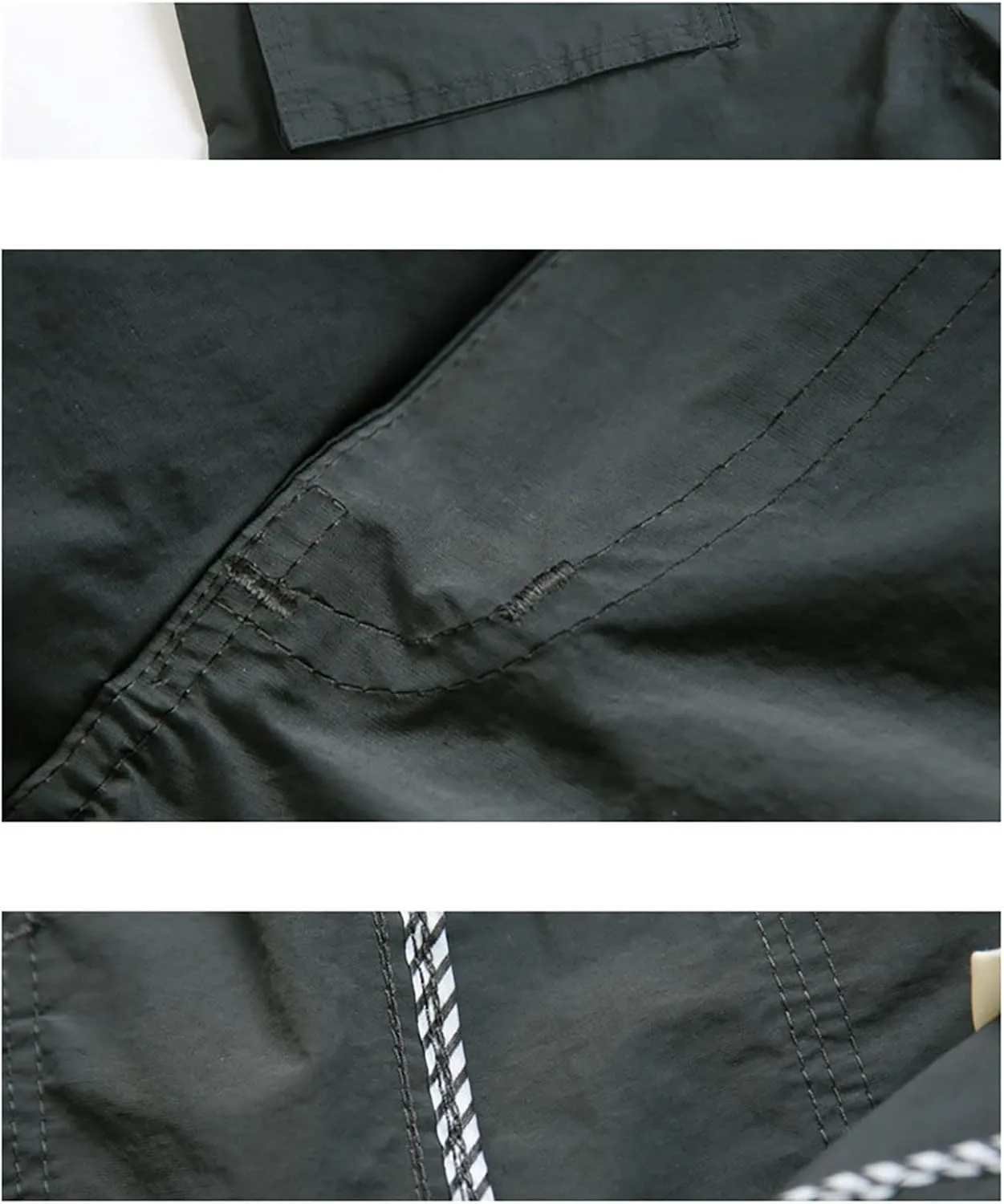 Mens Hiking Cargo Pants Convertible Zip Off Shorts Fishing Safari Pants Outdoor Travel Trousers with Multi Pockets