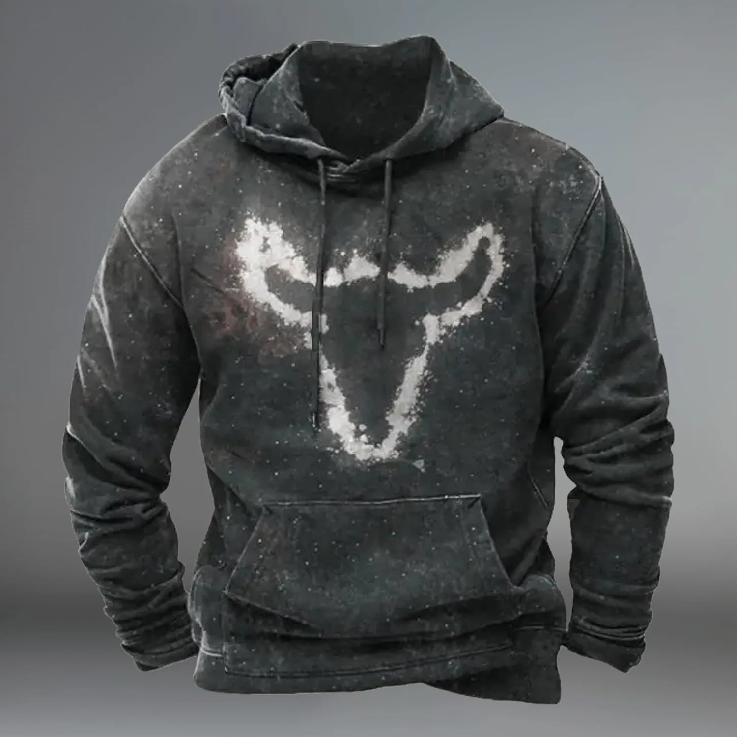 Men's Loose Fit Casual Fashion Button Up Hoodie Casual Soft Top Coat Long Sleeve Sun Hoodie Sun Sun Hoodie Cute