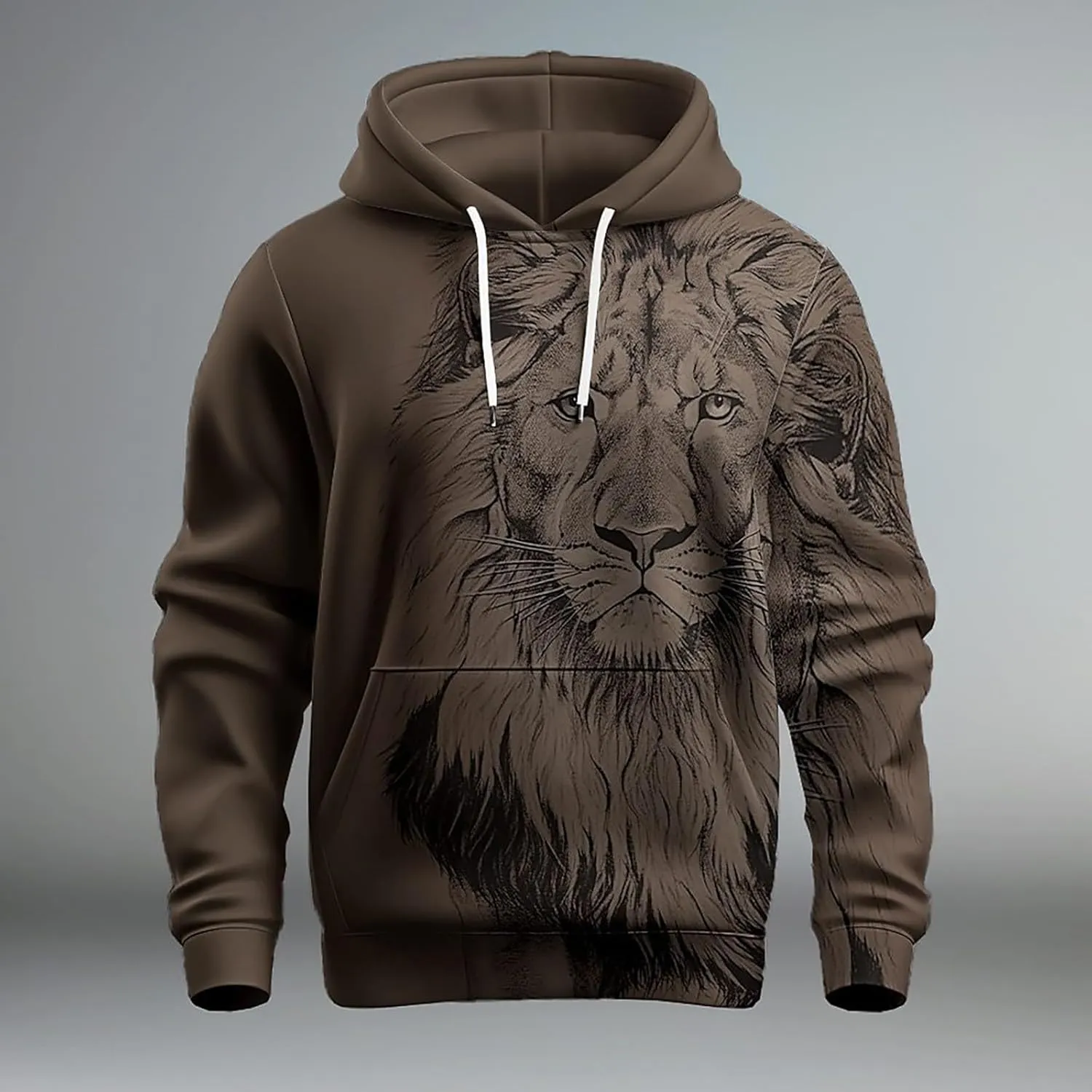 Men's Loose Fit Casual Fashion Button Up Hoodie Casual Soft Top Coat Long Sleeve Sun Hoodie Sun Sun Hoodie Cute