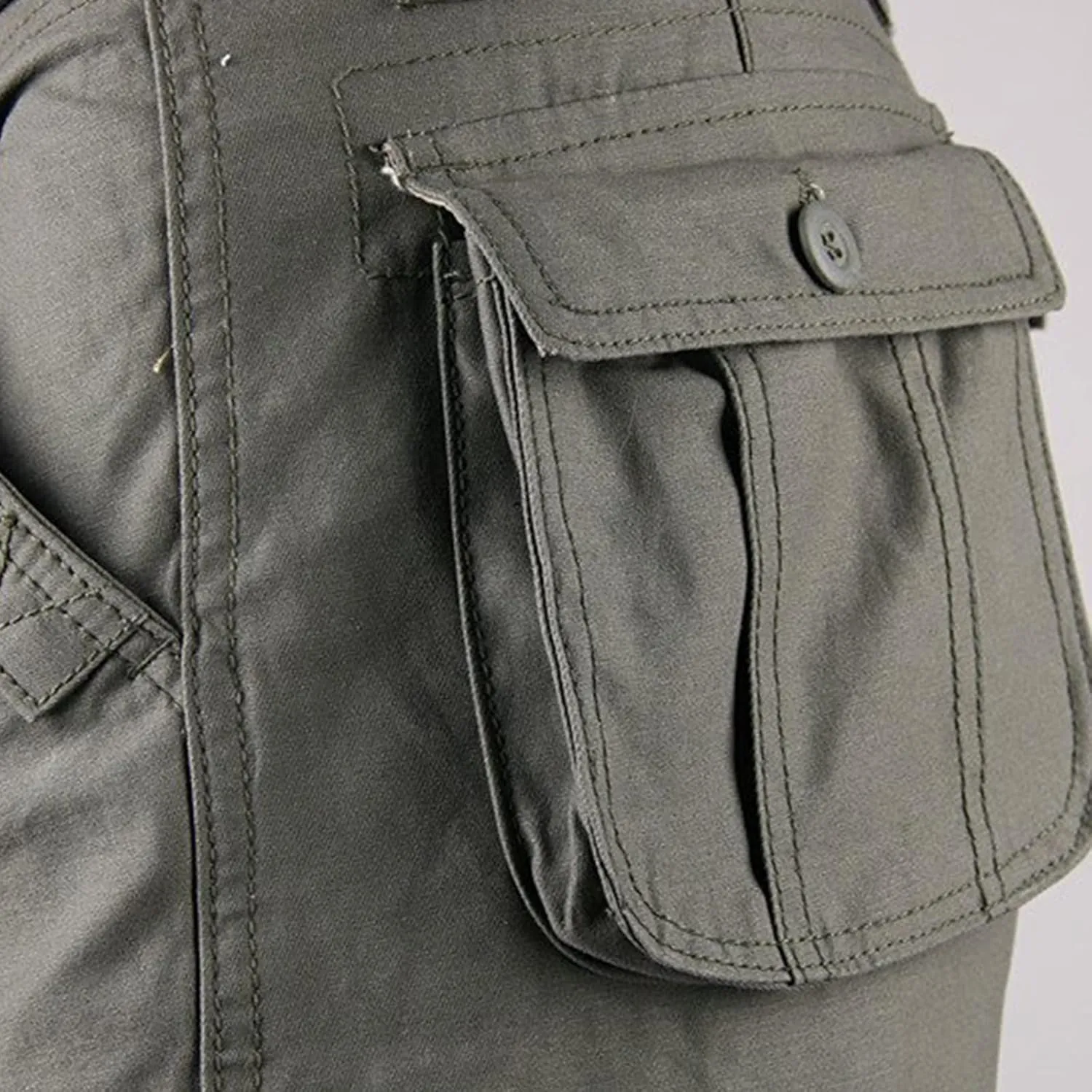 Men's Outdoor Tactical Pants Travel Hiking Fishing Cargo Pants Relaxed Fit Work Pants Casual Big and Tall Trousers