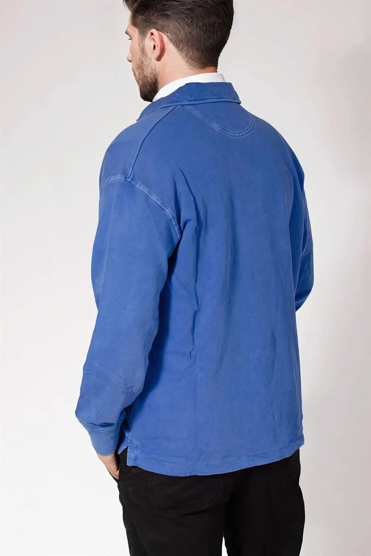 Mens Oversized Zip Neck Casual Top