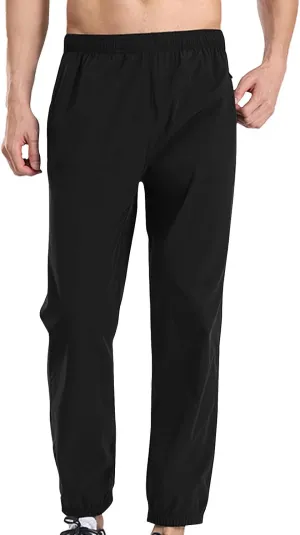 Men's Relaxed Lounge Pants Outdoor Work Pant Straight Leg Ninth Pant Oversized Elastic Waist Pants Gym Jogger Pants