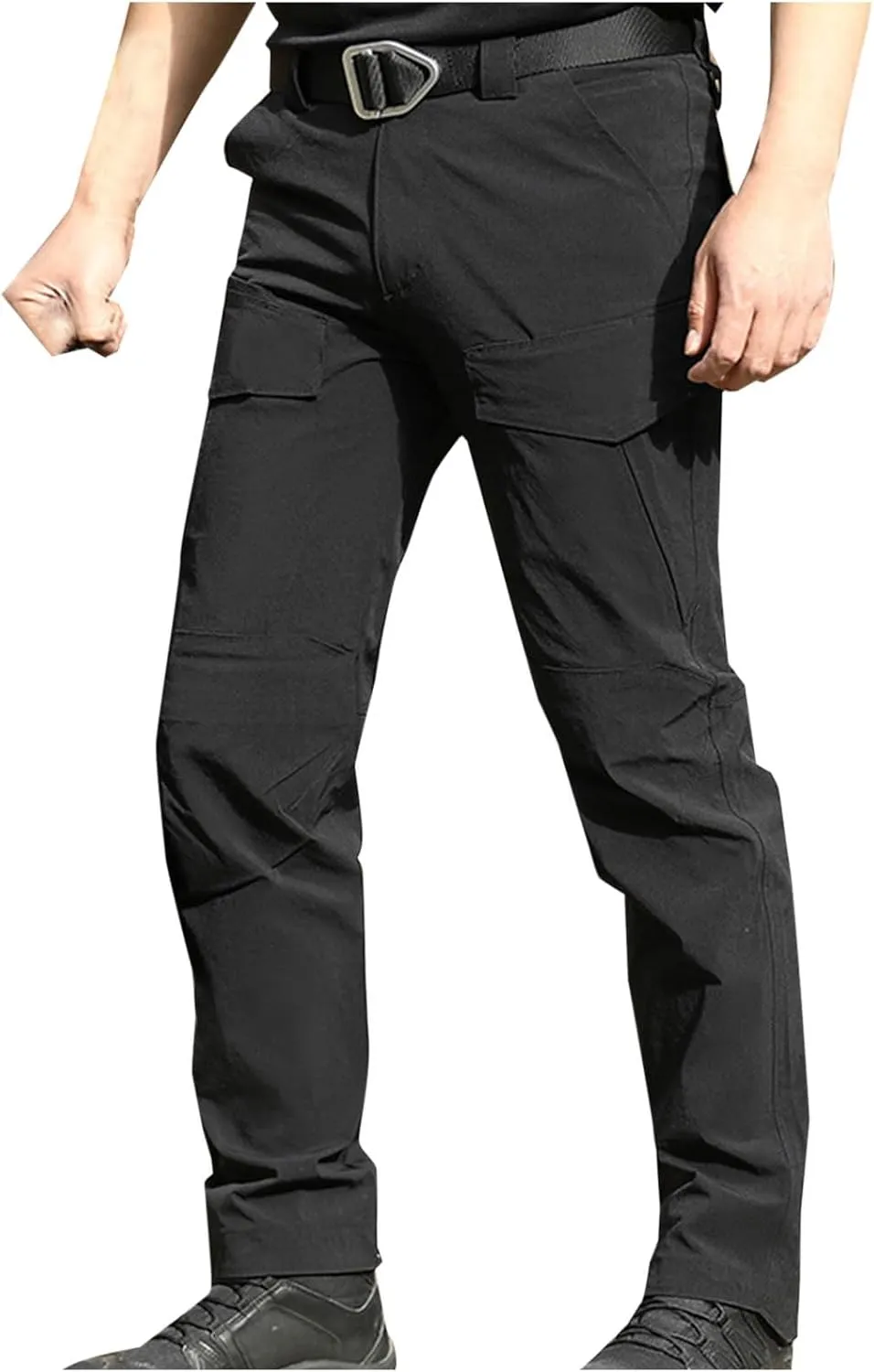 Men's Tactical Pants Waterproof Ripstop Cargo Pants Outdoor Hiking Work Pants with Multi Pockets