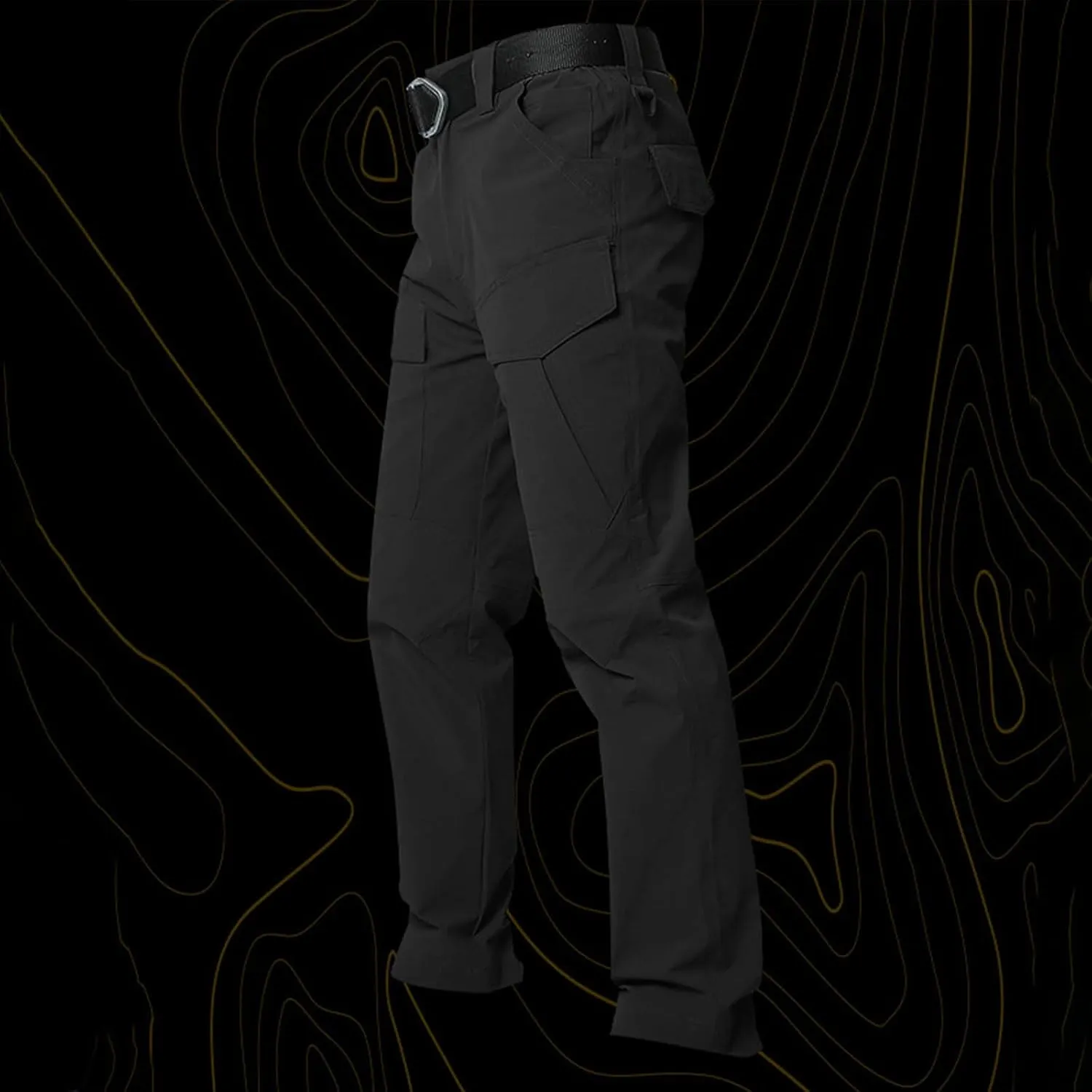 Men's Tactical Pants Waterproof Ripstop Cargo Pants Outdoor Hiking Work Pants with Multi Pockets
