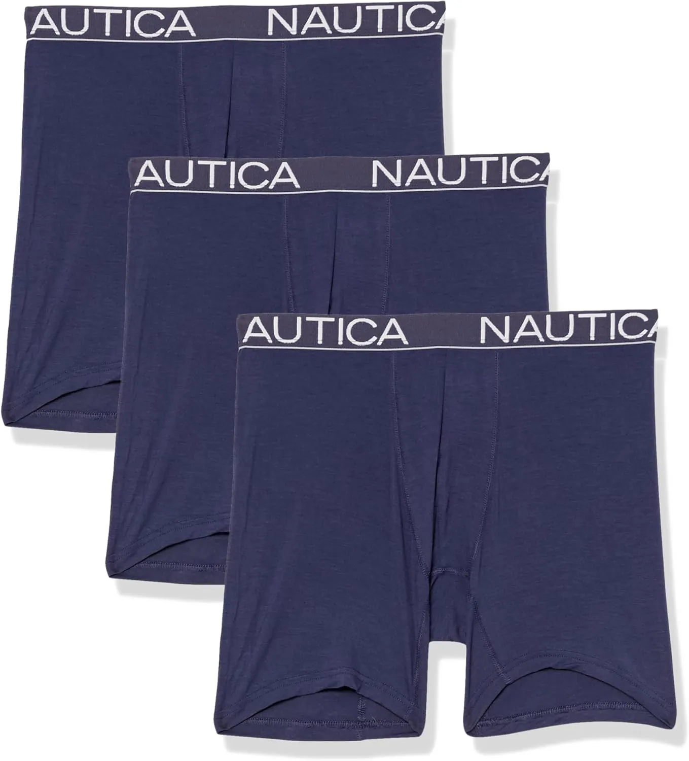 Nautica Men's Bamboo Spandex 3-Pack Boxer Briefs