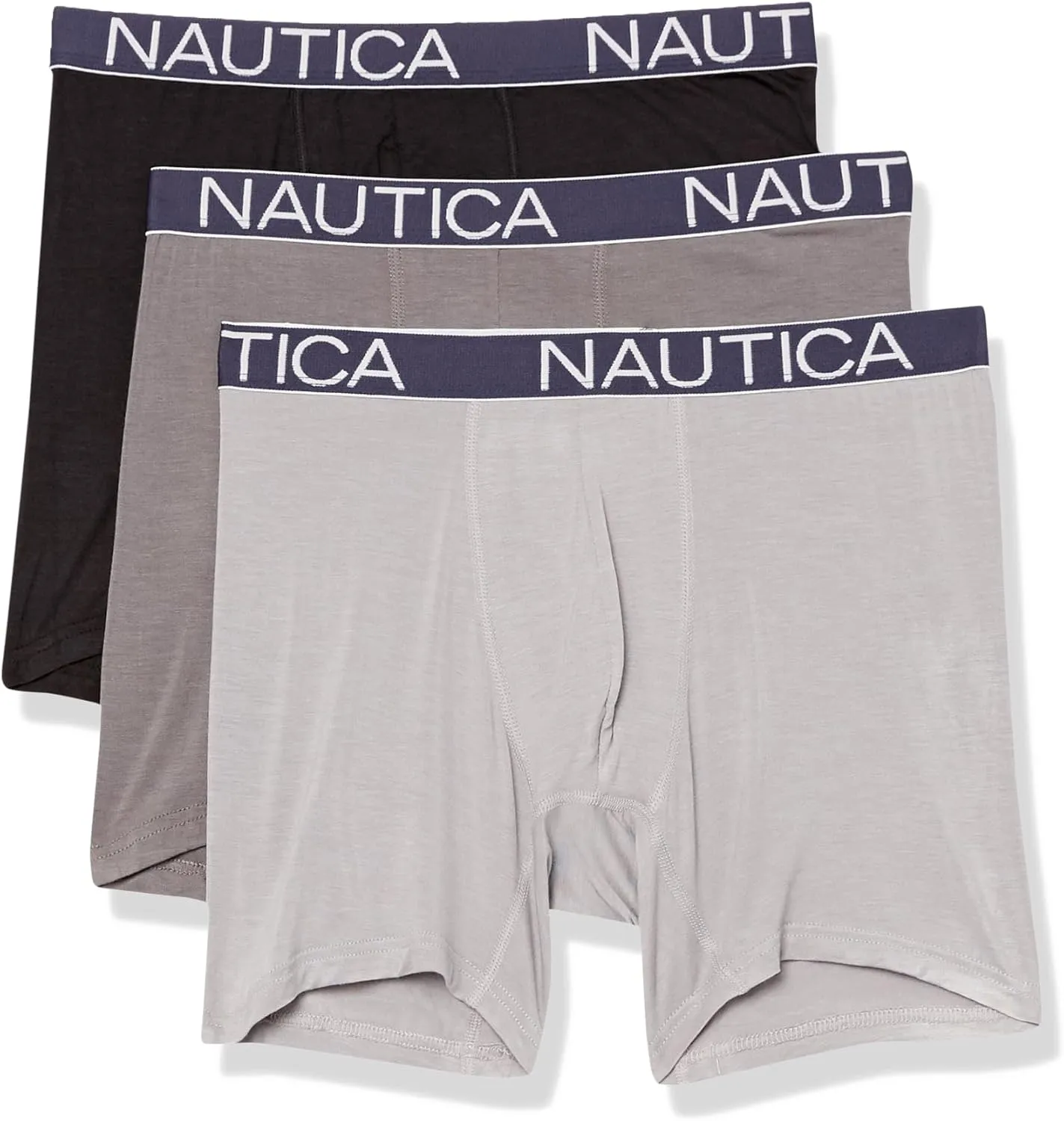 Nautica Men's Bamboo Spandex 3-Pack Boxer Briefs