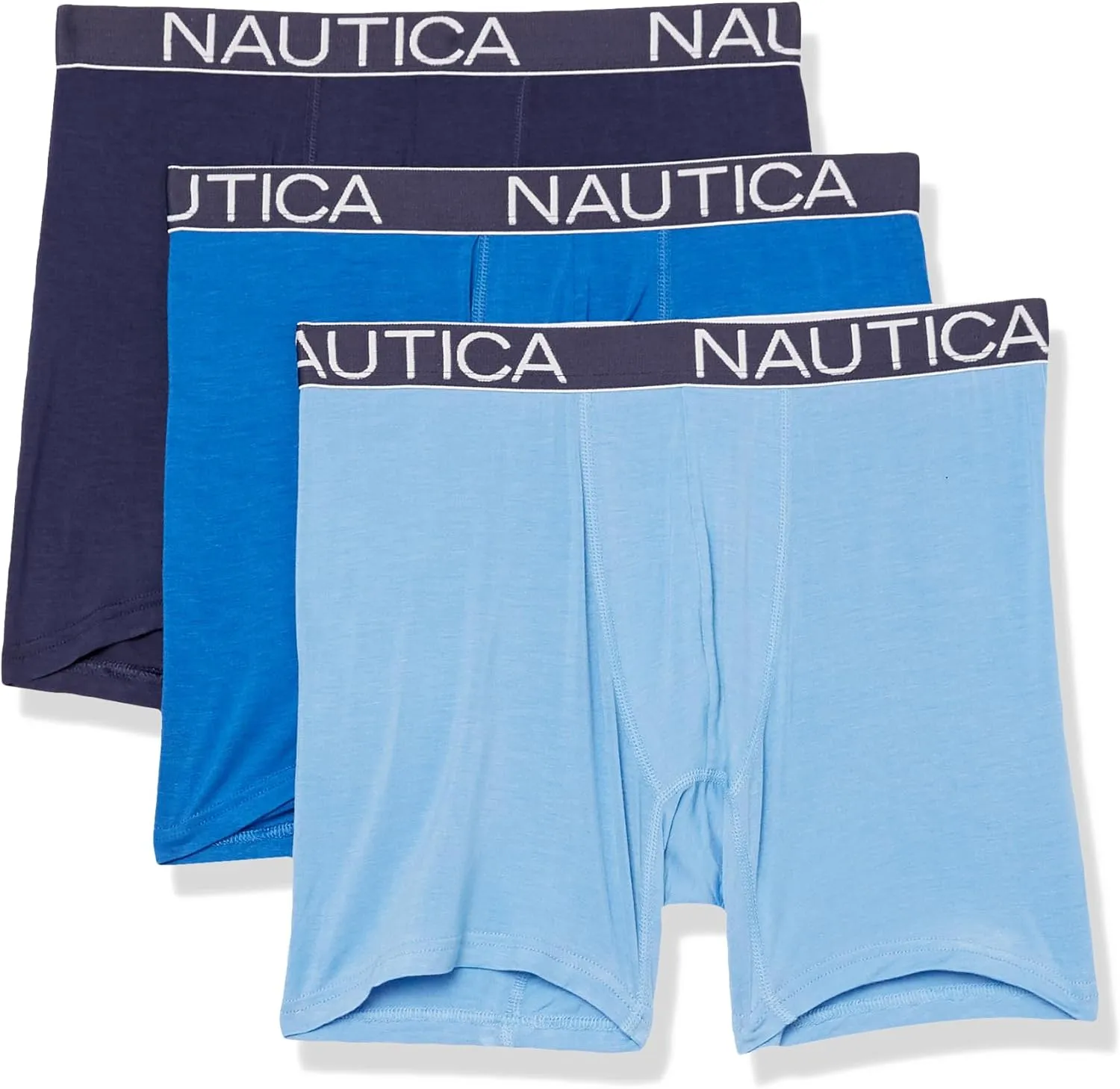 Nautica Men's Bamboo Spandex 3-Pack Boxer Briefs