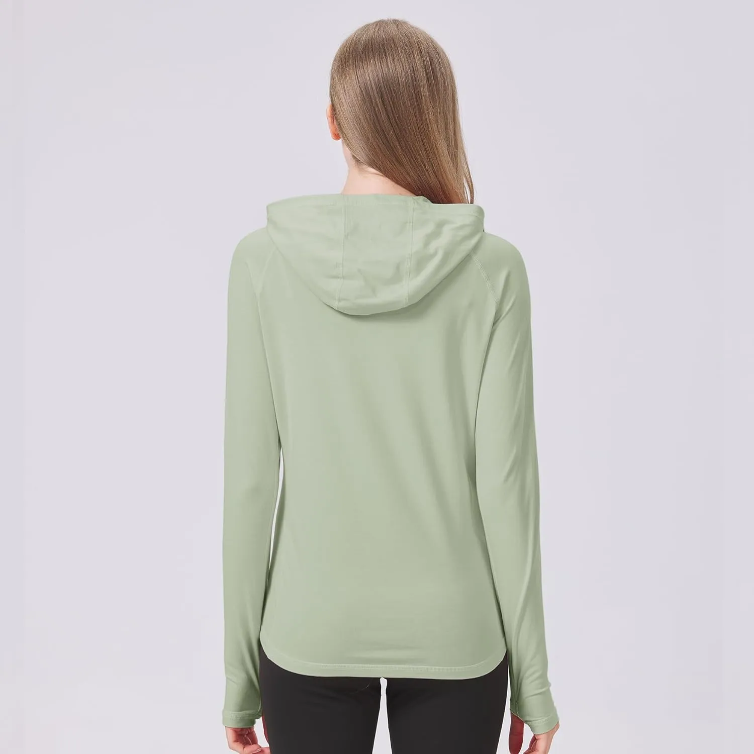 netdraw Women's Ultra-Soft Bamboo Viscose Hoodie UPF 50  Sun Protection Long Sleeve Shirt