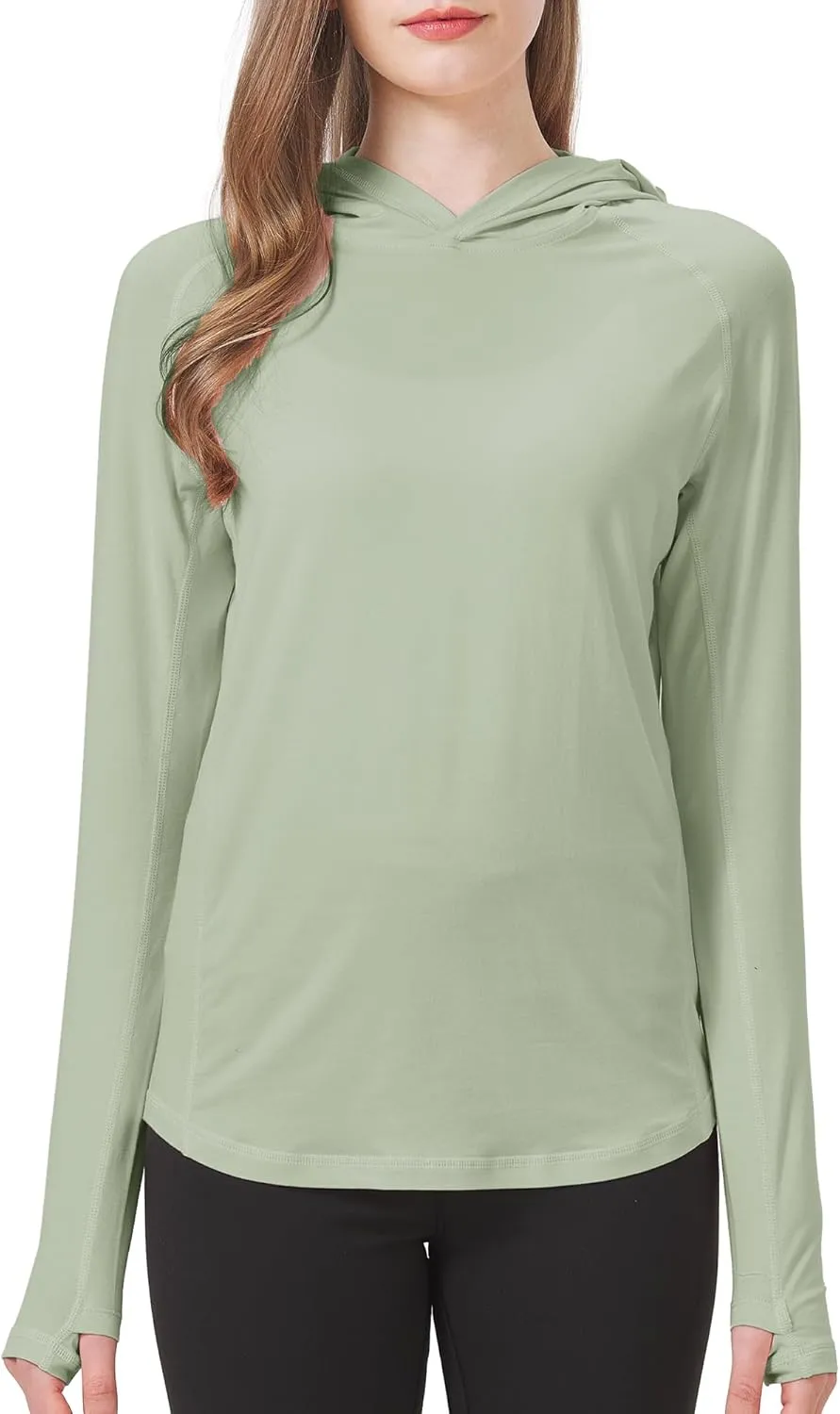 netdraw Women's Ultra-Soft Bamboo Viscose Hoodie UPF 50  Sun Protection Long Sleeve Shirt