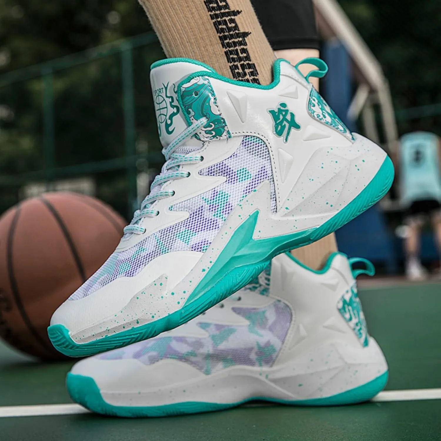 New Flying Woven Fashion Basketball Shoes