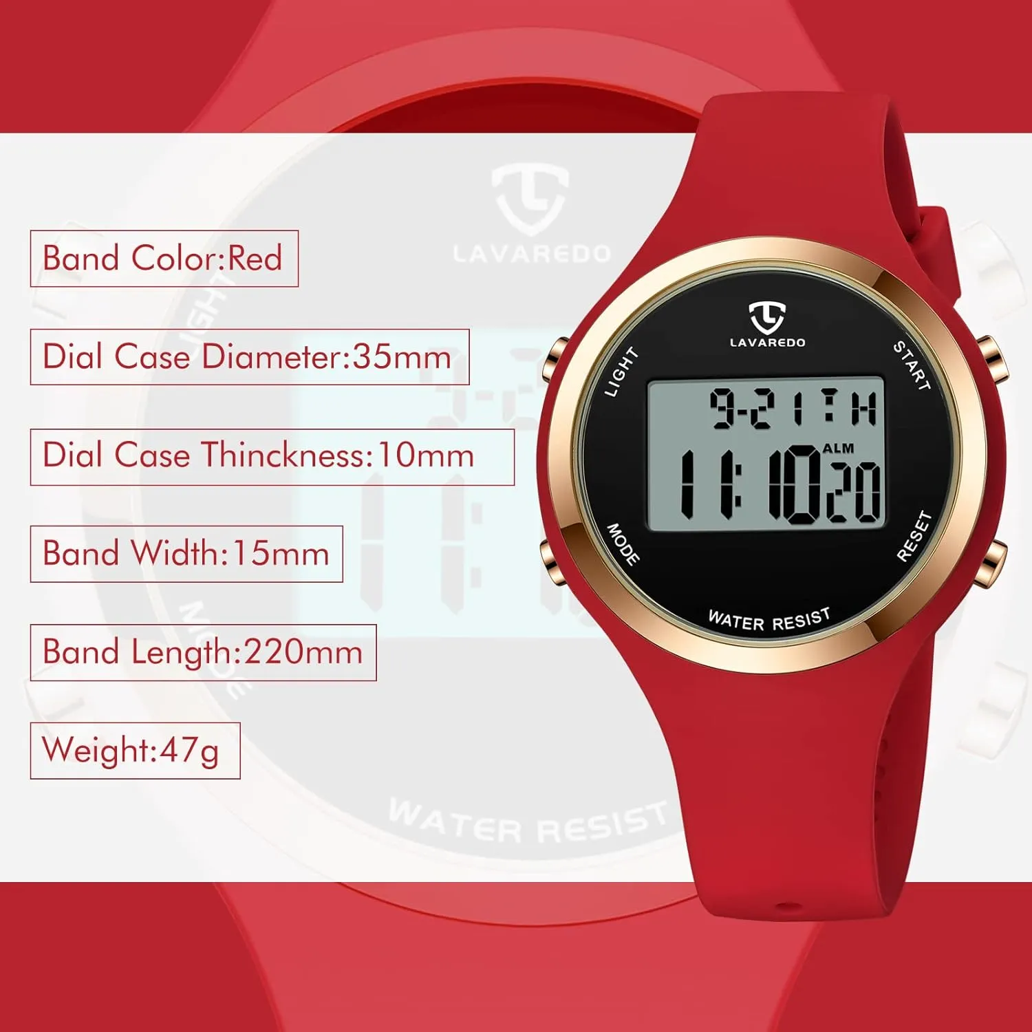NN BEN NEVIS Watches for Women, Digital Watch Womens Outdoor Sport with Alarm/Stopwatch/Chronograph/Back Light, Gifts for Teen Girls/Women
