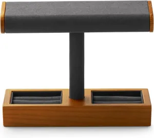 Oirlv Solid Wood Watch Display Stand T-bar Watch Stand for Men and Women Jewelry Accessory Organizer for Store and Home(SM19202)