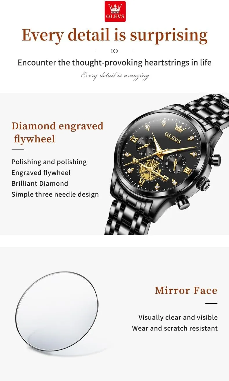 OLEVS Womens Watch Gifts Set with Bracelet Rose Gold for Lady Female Minimalist Simple Slim Thin Casual Dress Analog Quartz Wrist Watches Waterproof Two Tone