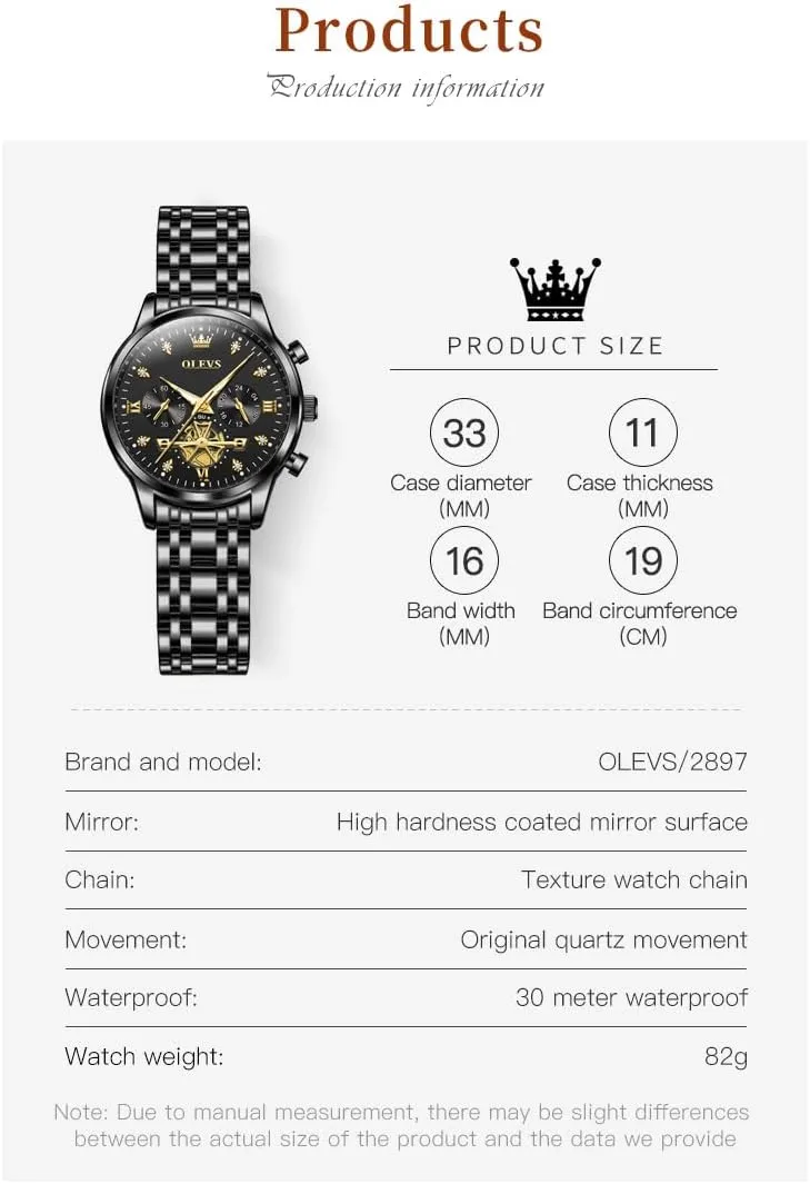 OLEVS Womens Watch Gifts Set with Bracelet Rose Gold for Lady Female Minimalist Simple Slim Thin Casual Dress Analog Quartz Wrist Watches Waterproof Two Tone