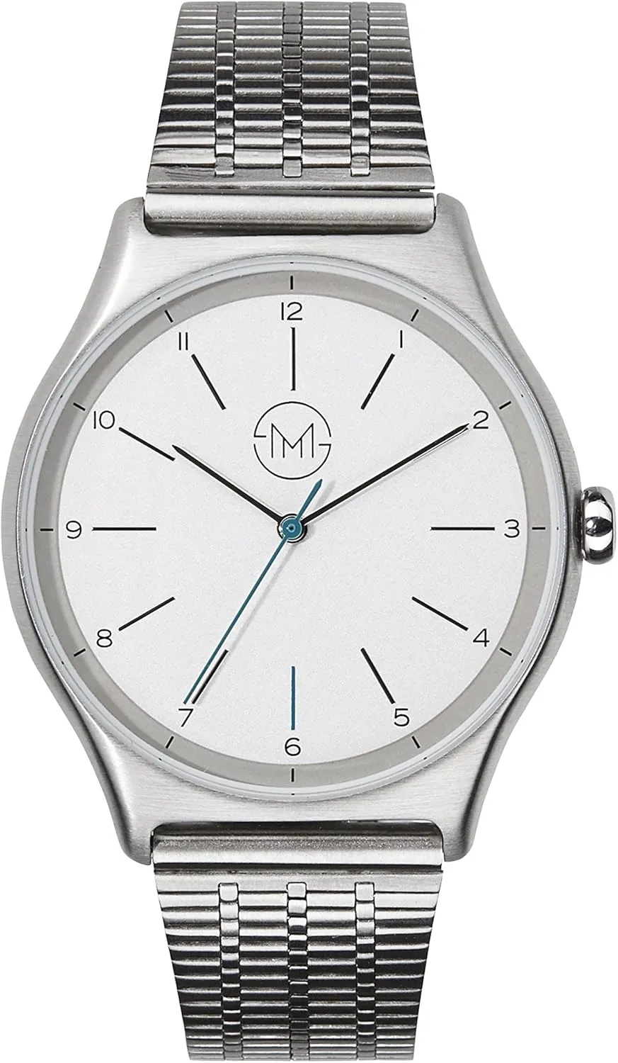one 01 - Elegant Slim Wrist Watch in Silver - Unisex
