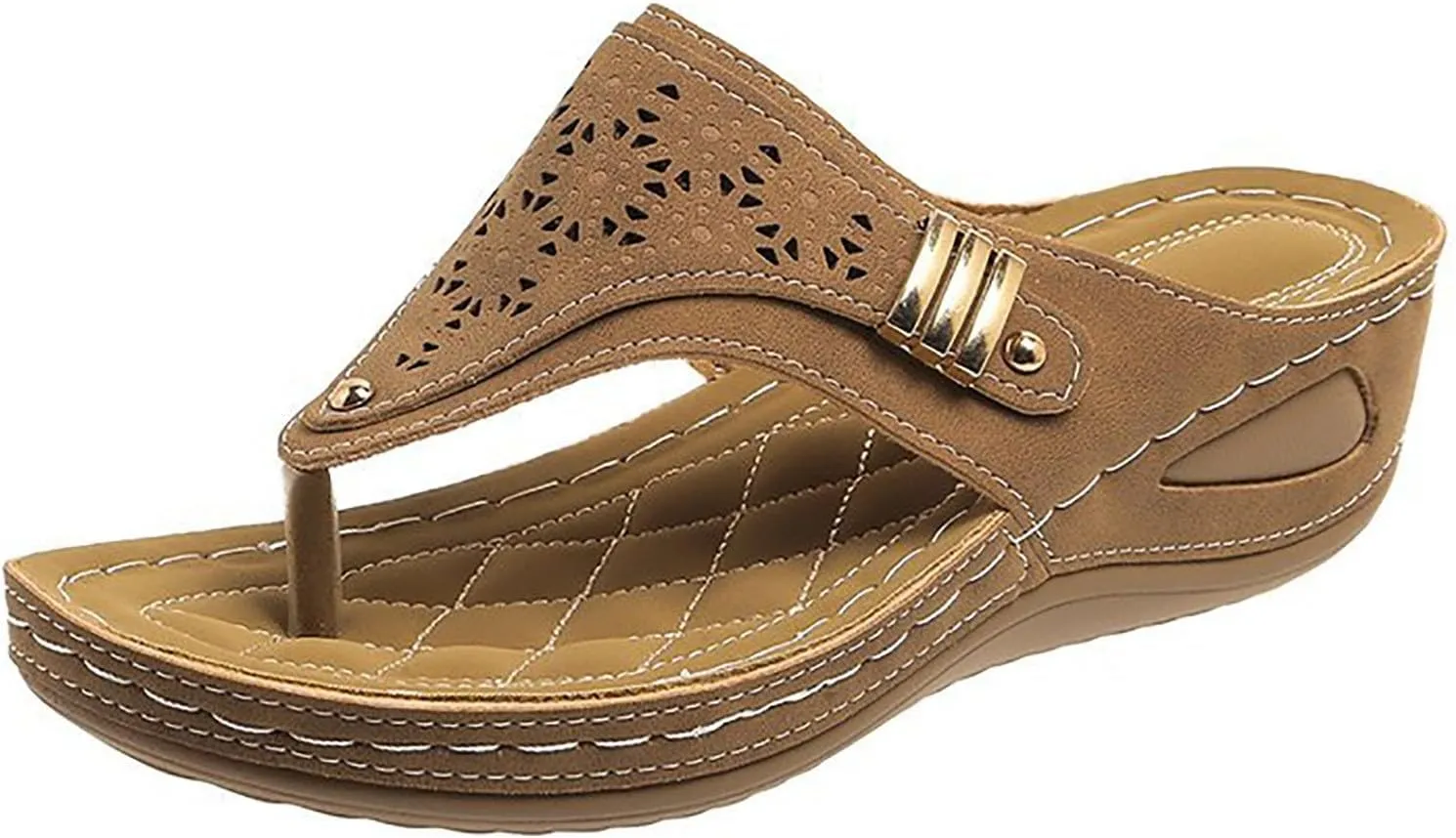 Orthopedic Sandals for Women 2025 Breathable Mesh Hollow Sports Sandals Summer Comfortable Sandals Orthotic Flip-Flop