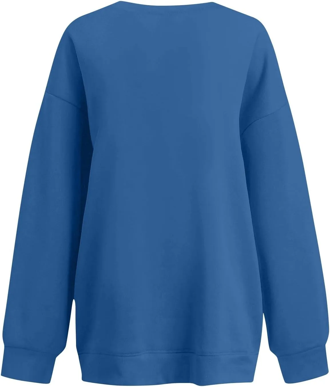 Oversized Crewneck Sweatshirts Women Casual Long Sleeve Pullover Sweaters Drop Shoulder Comfy Fleece Sweatshirts