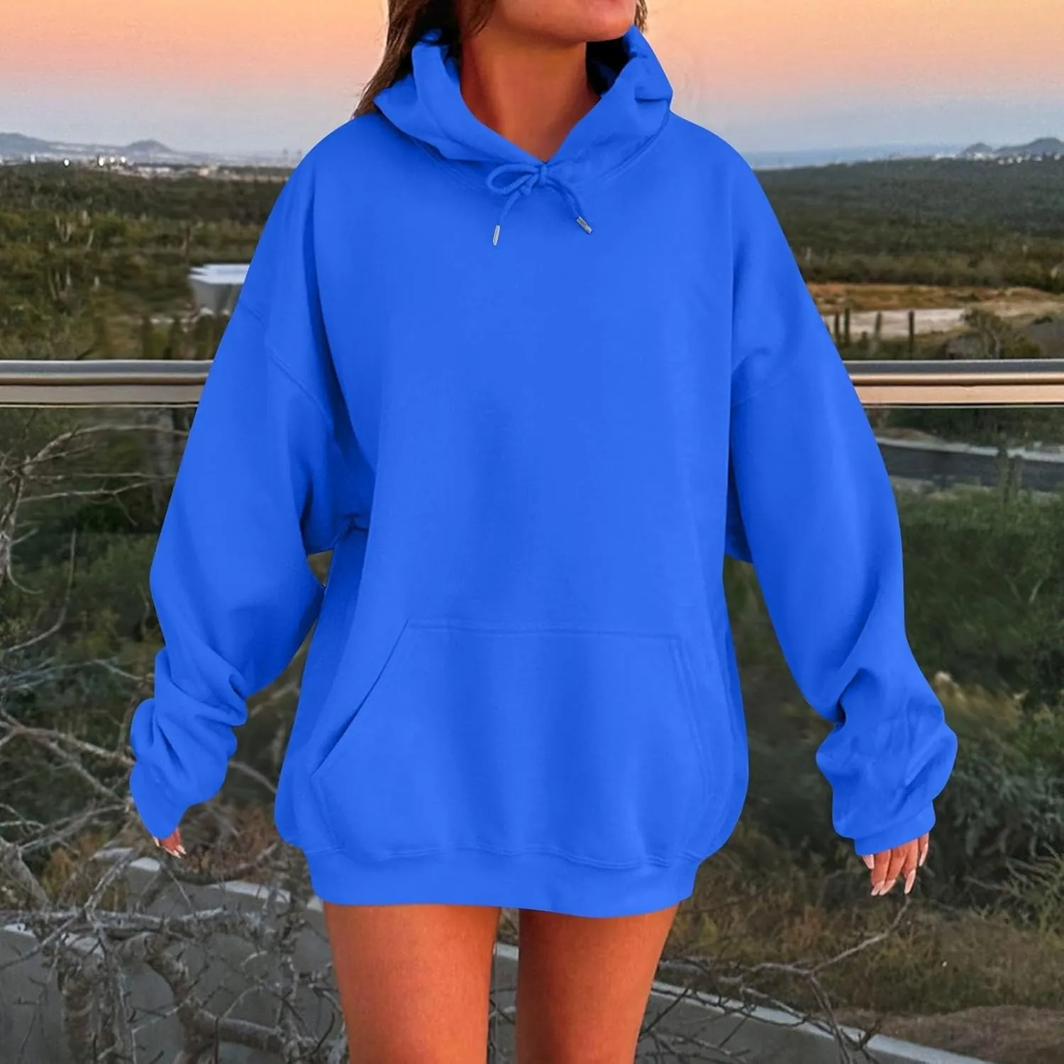 Oversized Hoodies for Women 2024 Christmas Cute Winter Long Sleeve Pullover Casual Comfy Loose Sweatshirt with Pocket