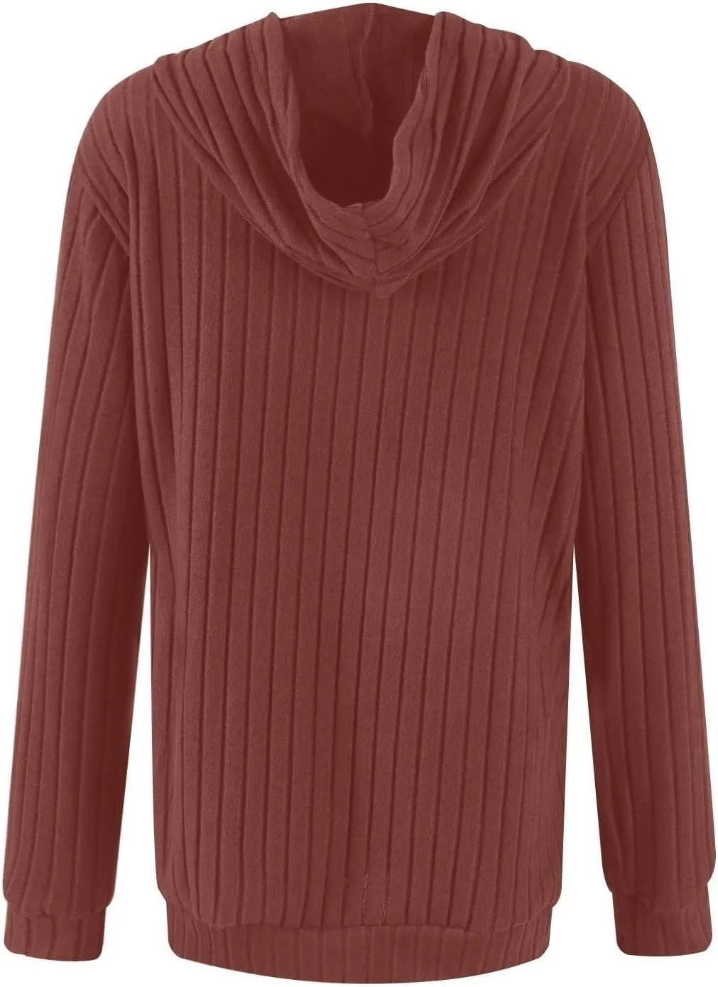 Oversized Hoodies for Women Comfy Long Sleeve Shirts Kangaroo Pocket Pullover Sweatshirts Ribbed Knit Tunic Sweaters