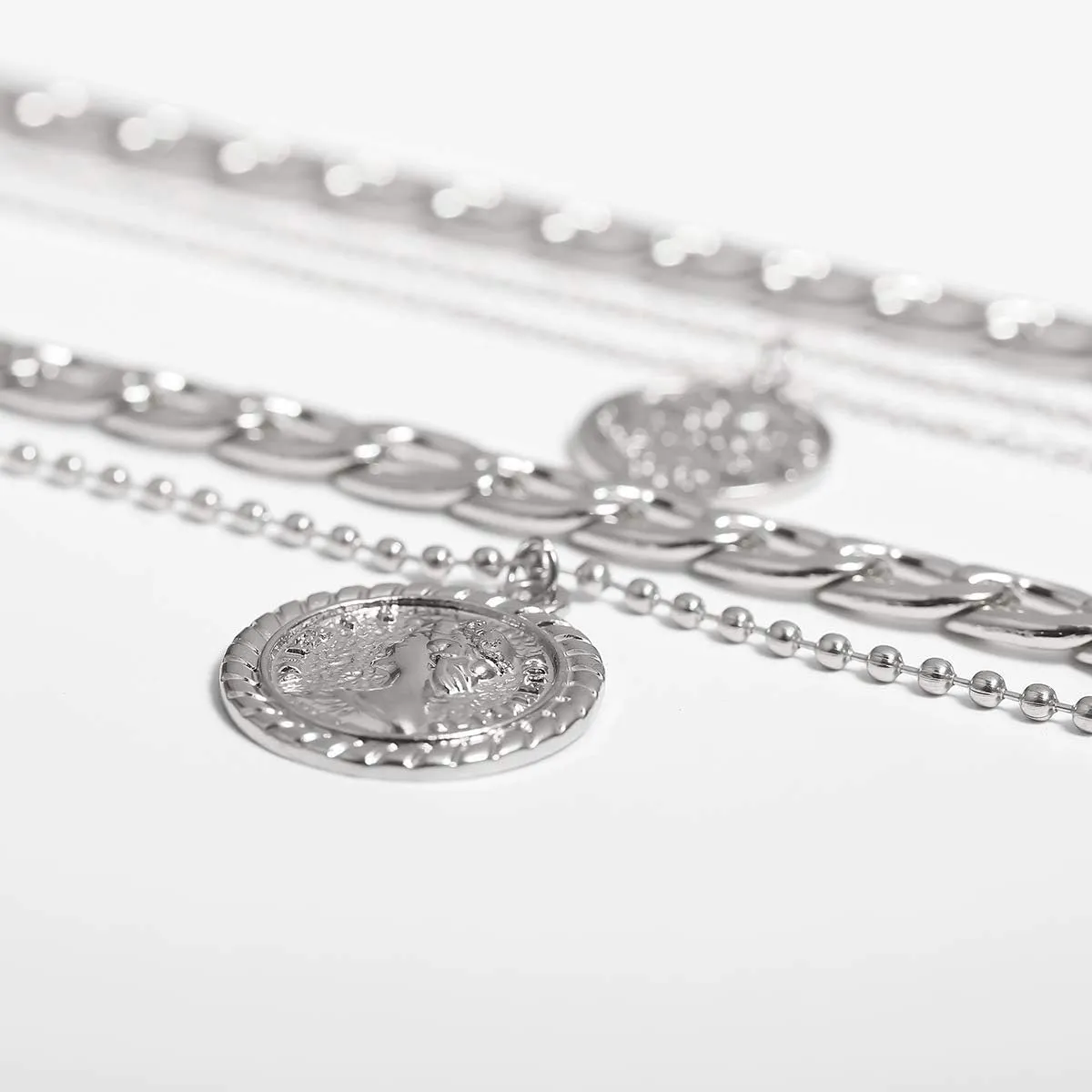 Pirate Necklace Chunky Gold Necklace for Women vintage Pirate Coin Pendant Necklace Fashion Chunky Chain Choker Necklaces Pirate Costume Women Men Jewellery