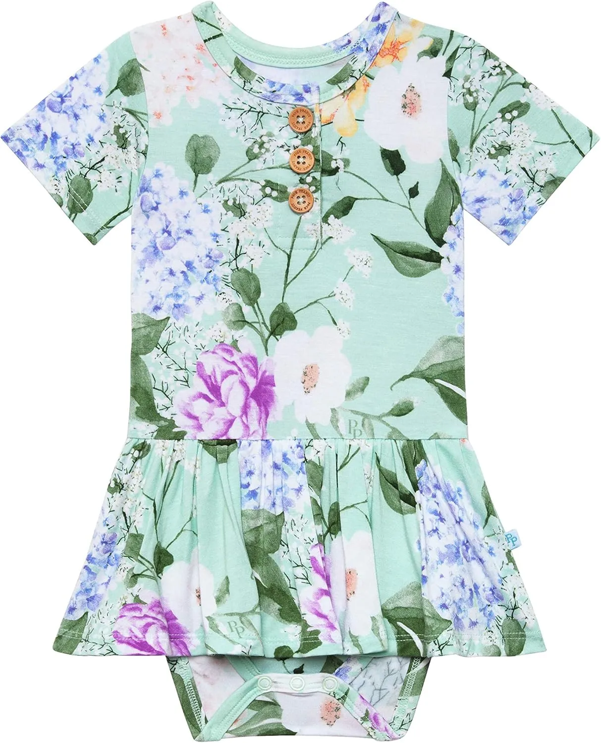 Posh Peanut Baby & Little Girls Dresses for Summer - Twirl Bodysuit Dresses for Girls Made of Soft Viscose from Bamboo