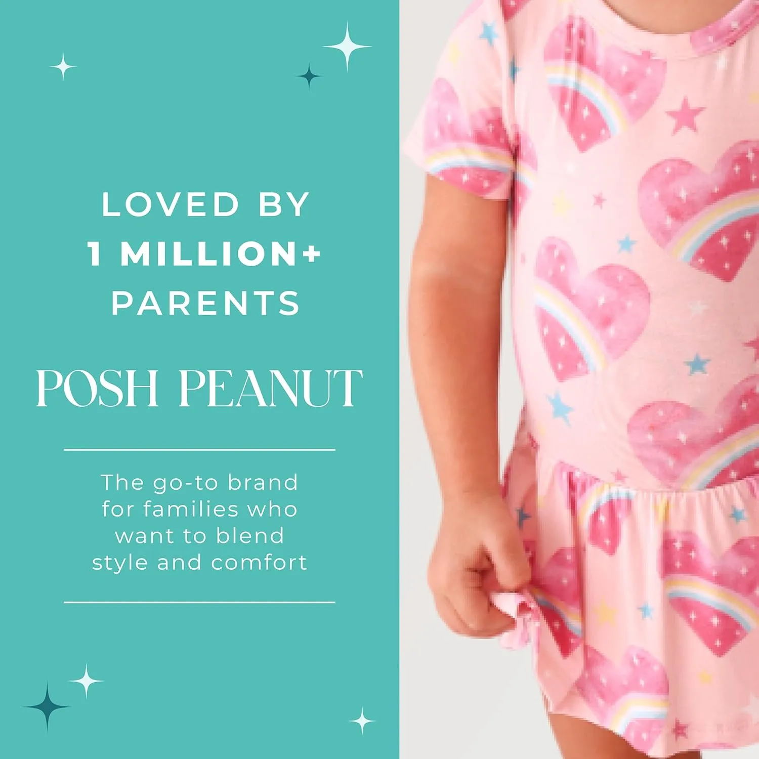 Posh Peanut Baby & Little Girls Dresses for Summer - Twirl Bodysuit Dresses for Girls Made of Soft Viscose from Bamboo