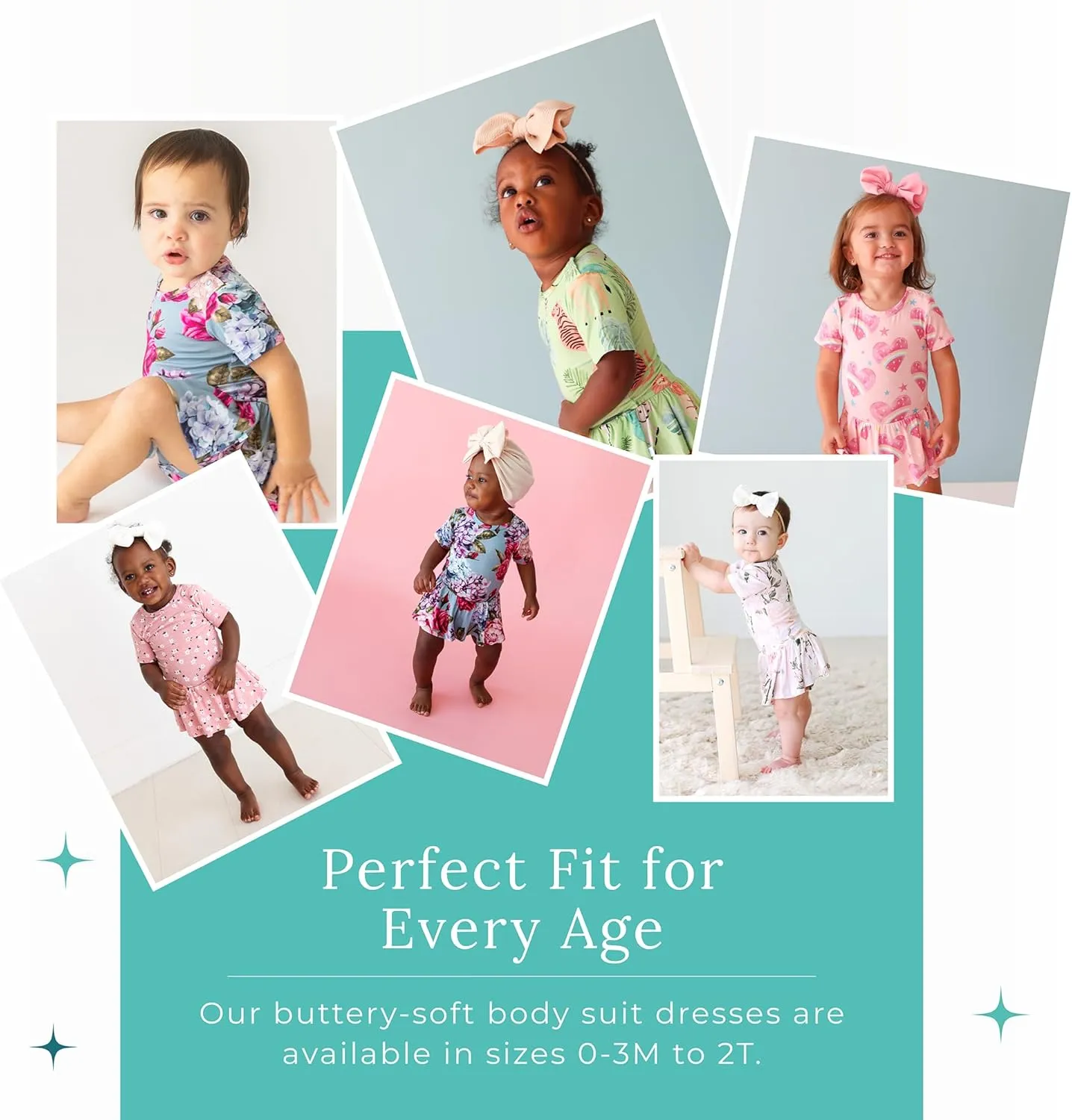 Posh Peanut Baby & Little Girls Dresses for Summer - Twirl Bodysuit Dresses for Girls Made of Soft Viscose from Bamboo