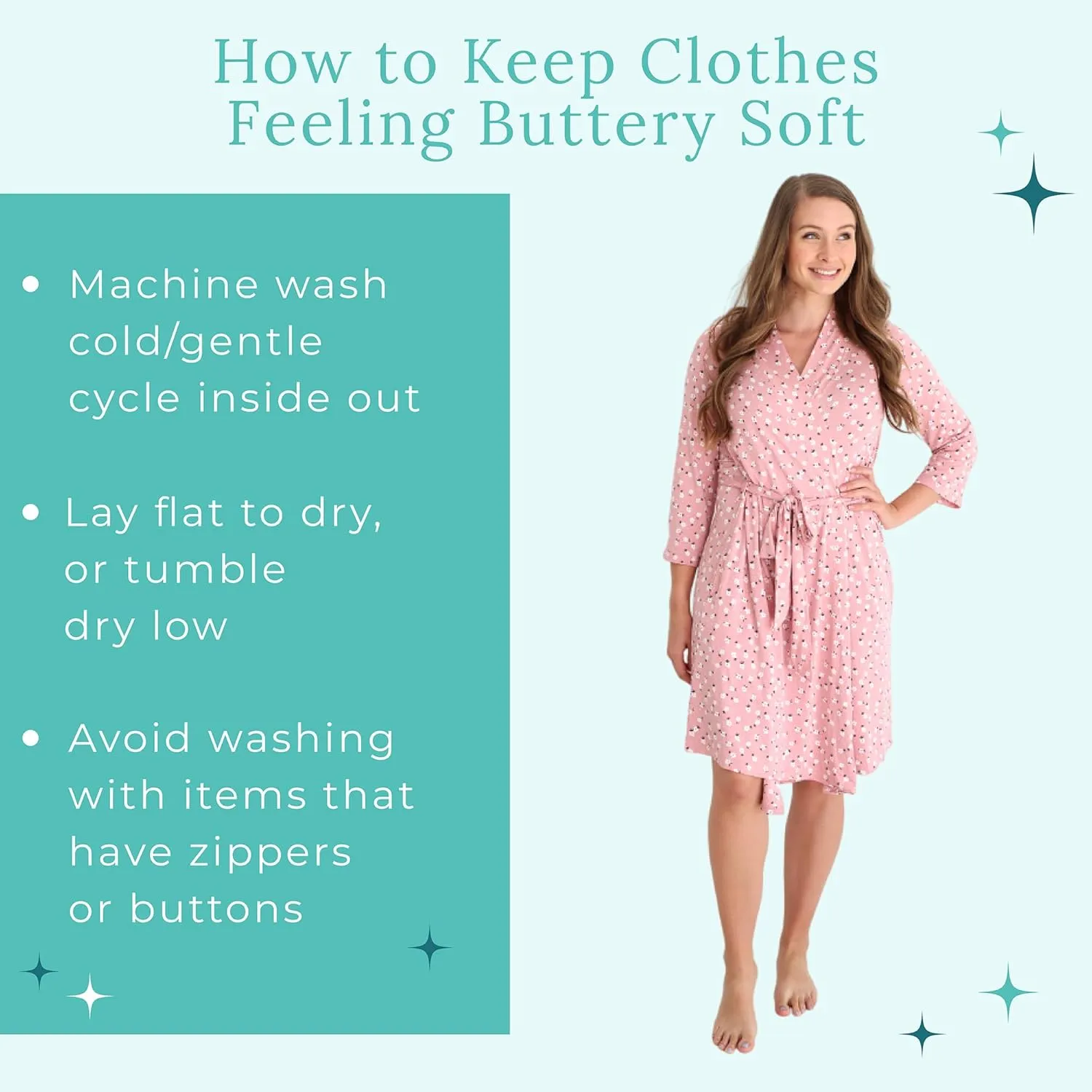 Posh Peanut Maternity Robe for Hospital Delivery - Soft Viscose from Bamboo Postpartum Robe for Women Nursing & Lounging