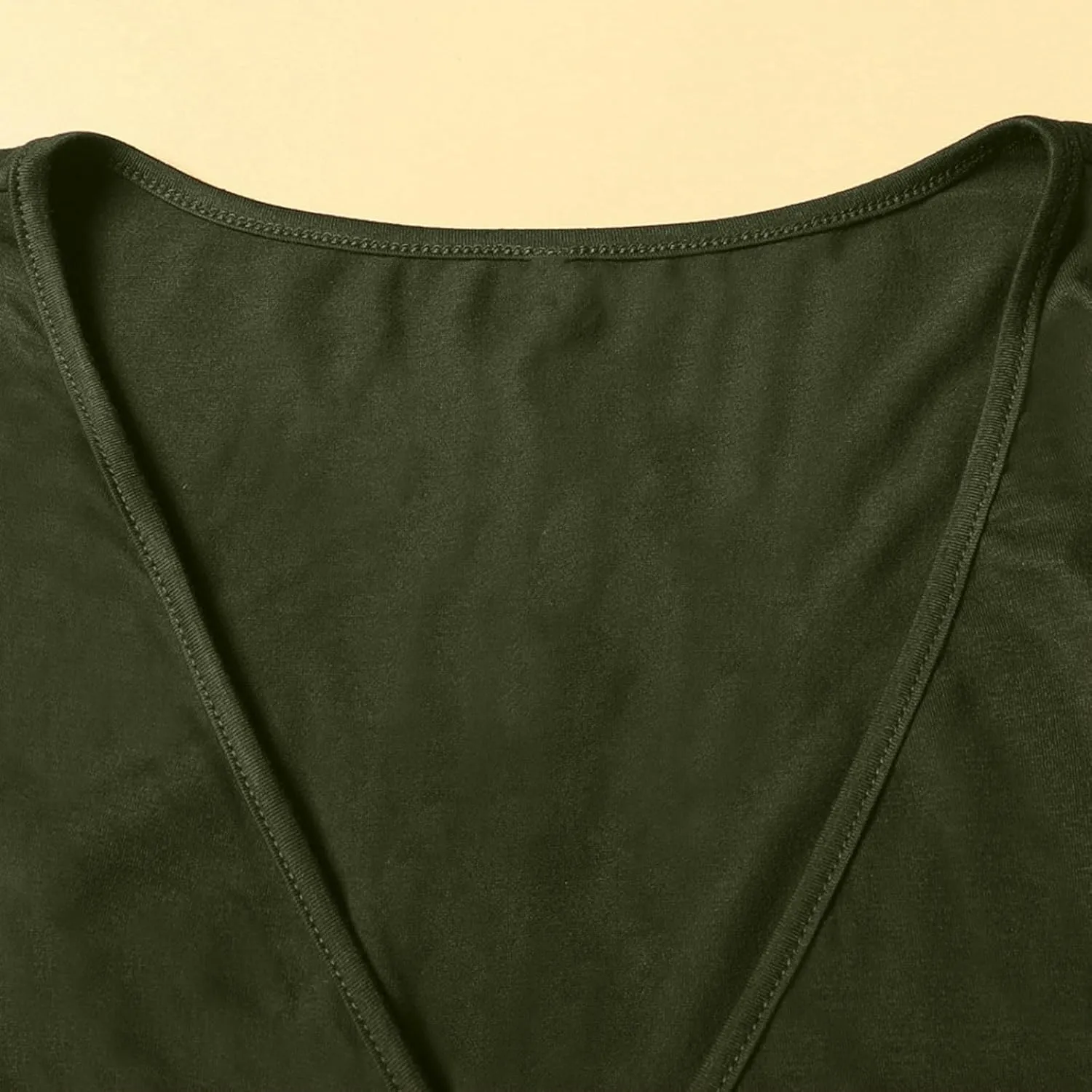 PTOLOCIF Plus Size Dresses for Curvy Women Wrap V Neck Midi Dresses Short Sleeve Ruched Bodycon Cocktail Party Dresses
