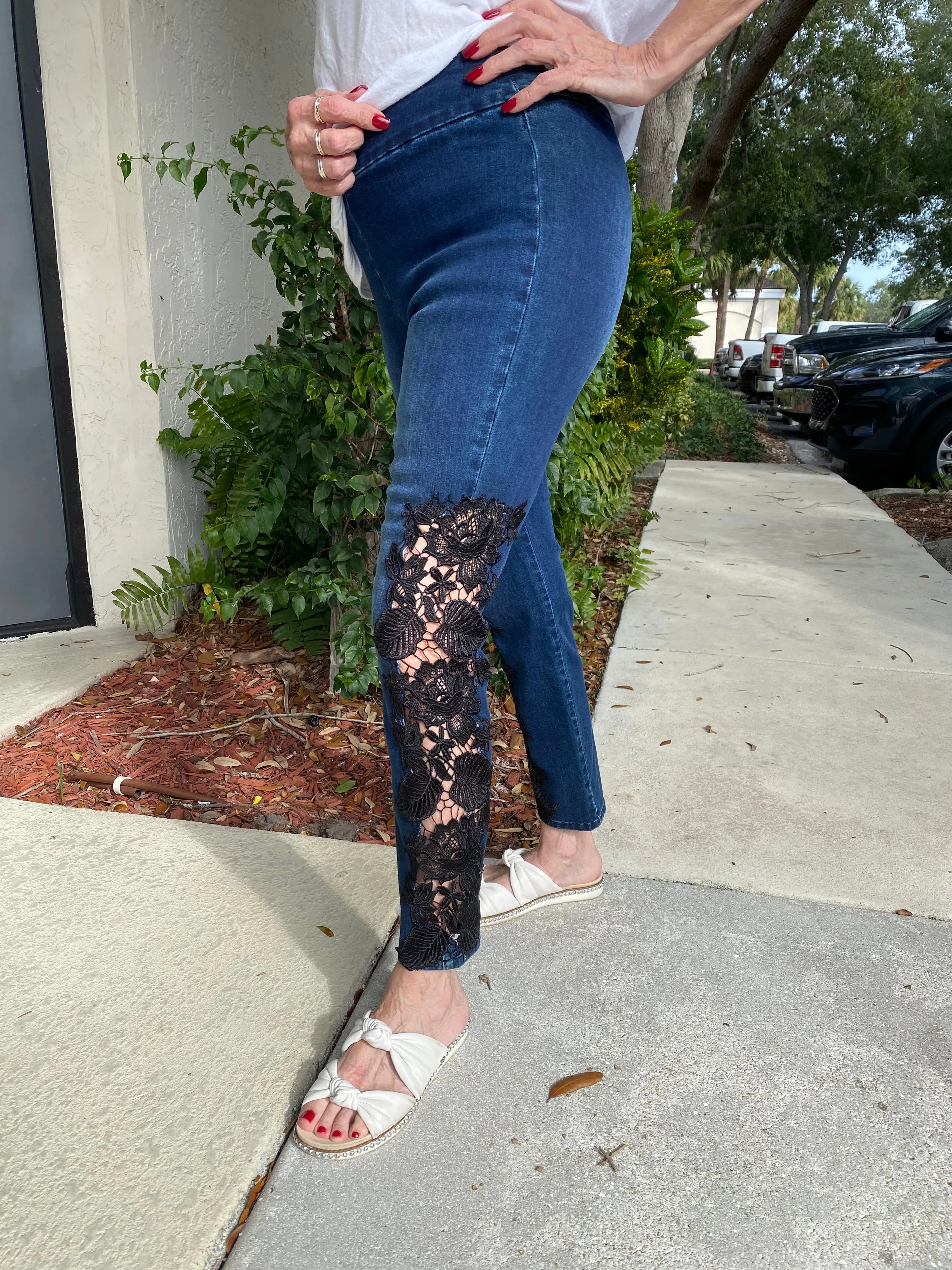 Pull on with Lace Detail
