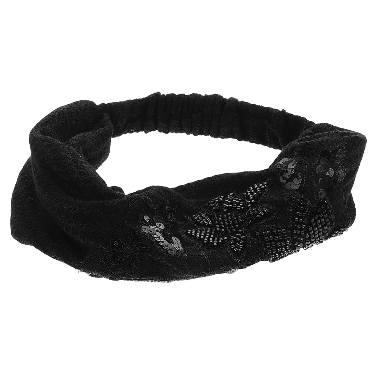 Rose Flower Wide Headband for Women Elastic Hairband for Covering Gray Hair Soft Comfortable for Autumn for Yoga Workouts Various Occasions