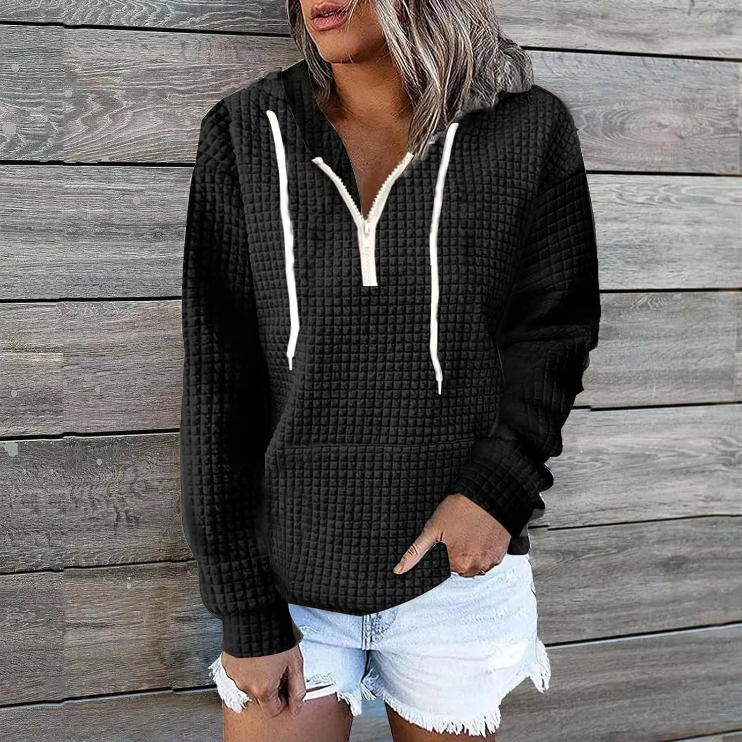 SHAOBGE Oversized hoodies for women Sweatshirts Workout Hooded Pullover Tops Sweaters Casual Comfy Fall Fashion Outfits