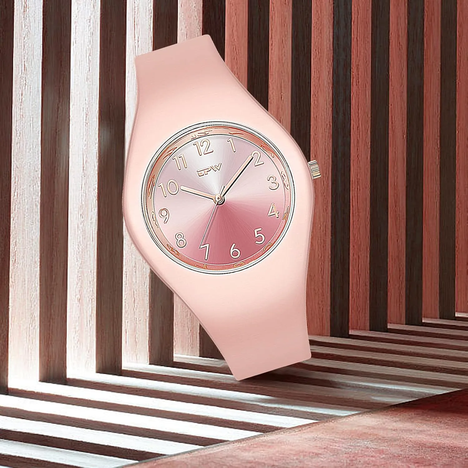 Simple Women Watches Minimalist Comfortable Silicone Strap 30M Waterproof Sport Watches Gifts for Women Girls