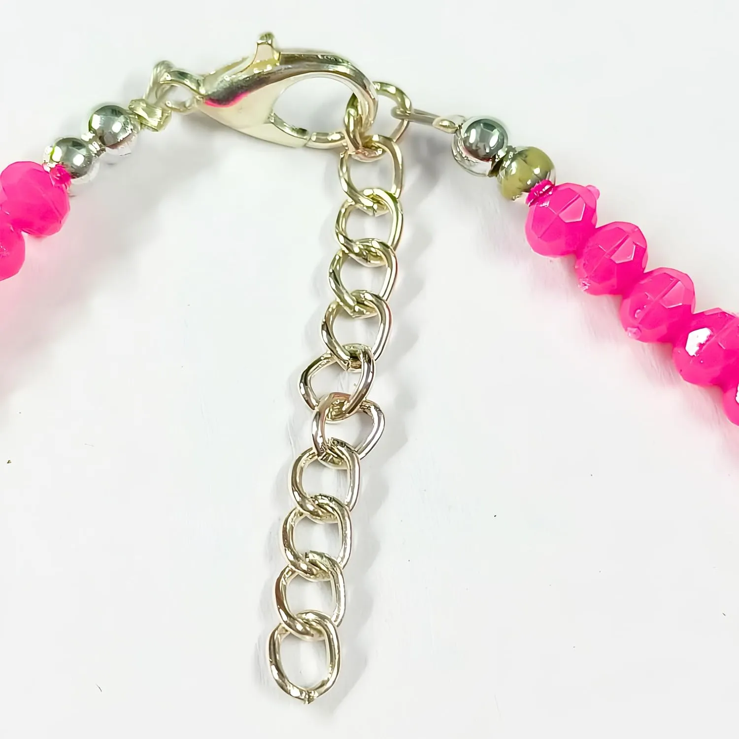 Small Bead Waterproof Anklets for Women Girls Beach Foot Ankle Bracelet Cute Colorful Friendship Beaded Anklets 9 inches (Pink)