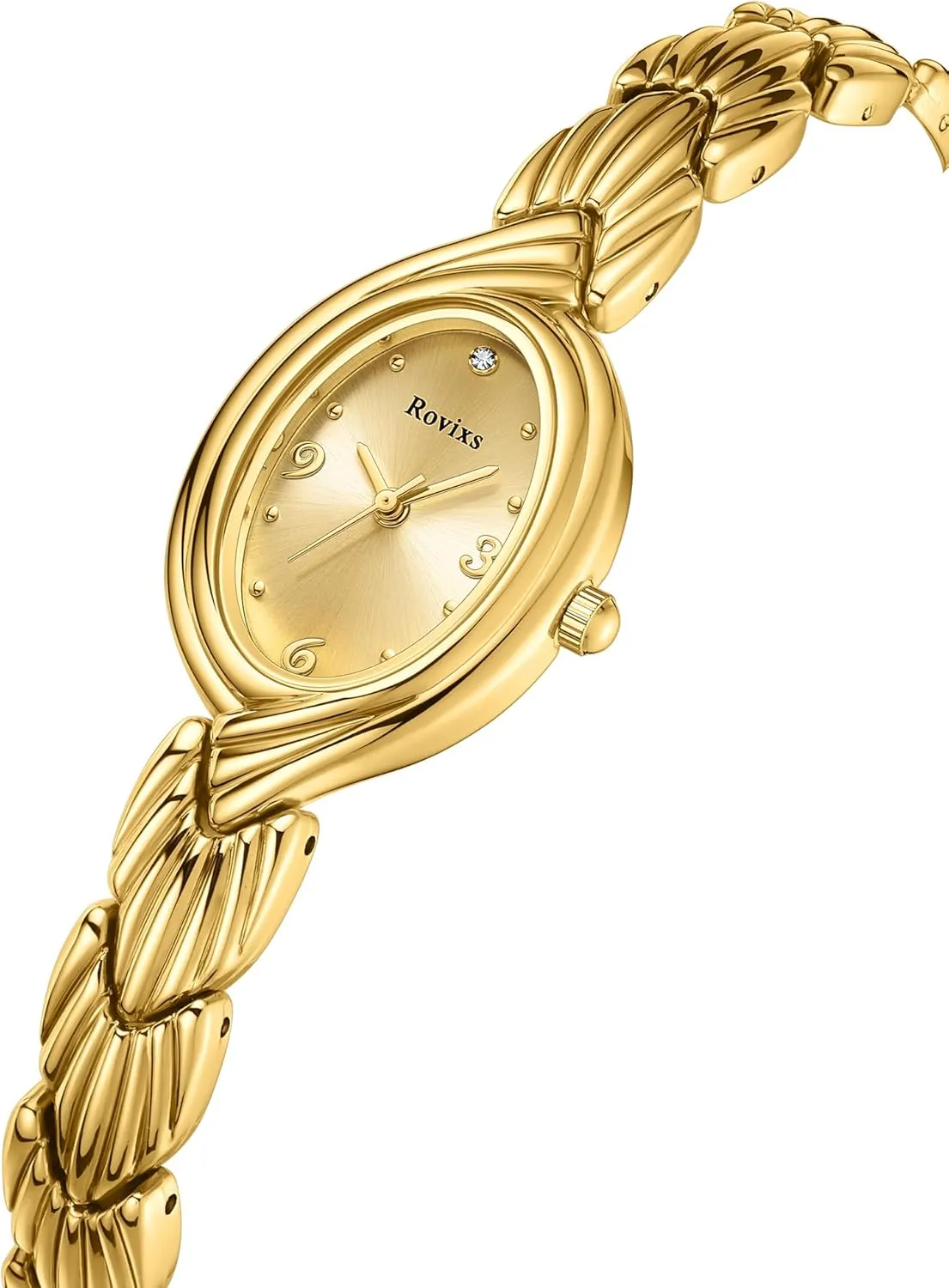 Small Bracelet Watches Vintage Easy Read Ladies Quartz Wrist Watches Adjustable Strap with Tool