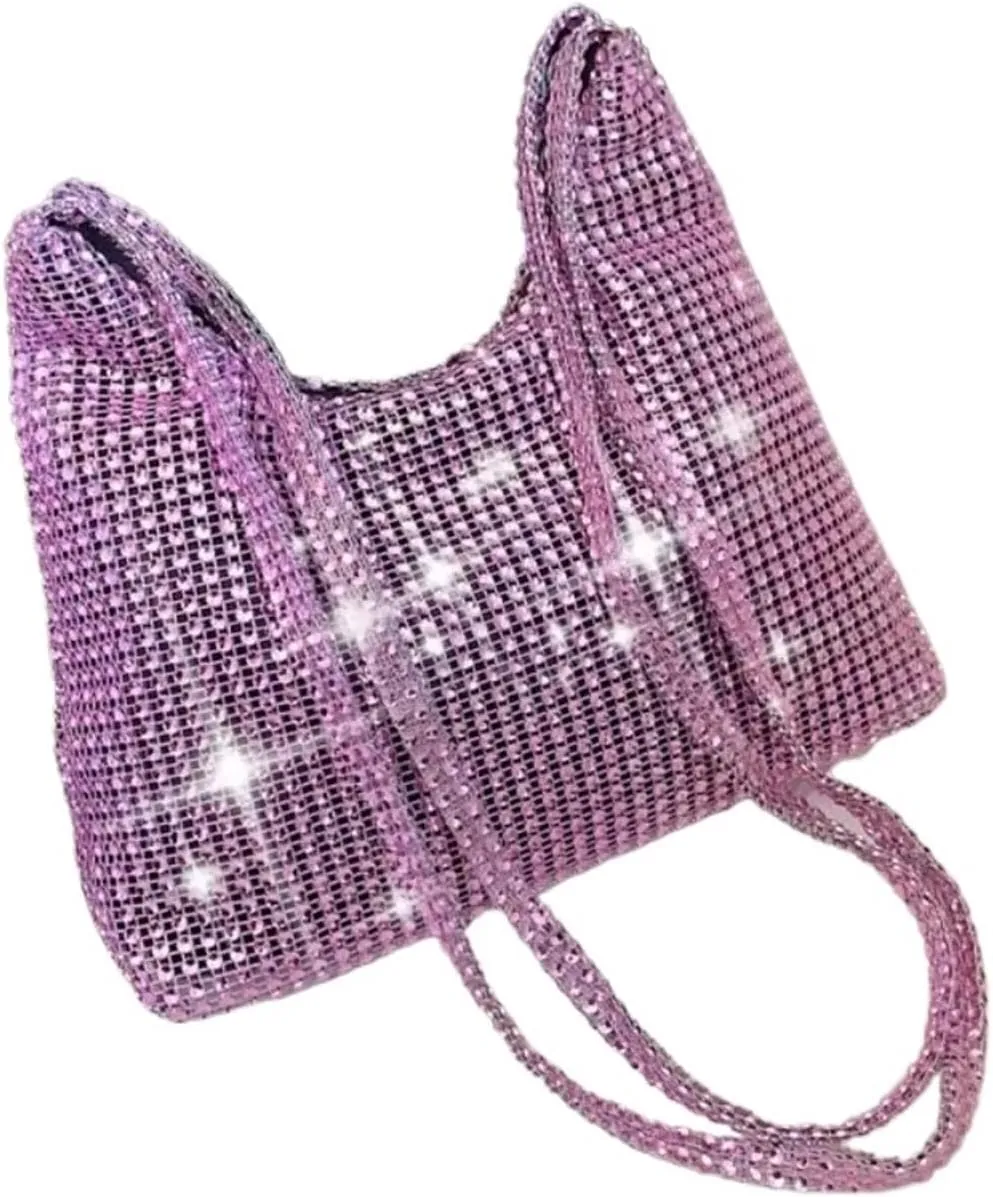 Sparkling Rhinestone Handbag Beaded Shiny Diamonds Purses Dinner Party Clutch Tote Women For Wedding Party Prom