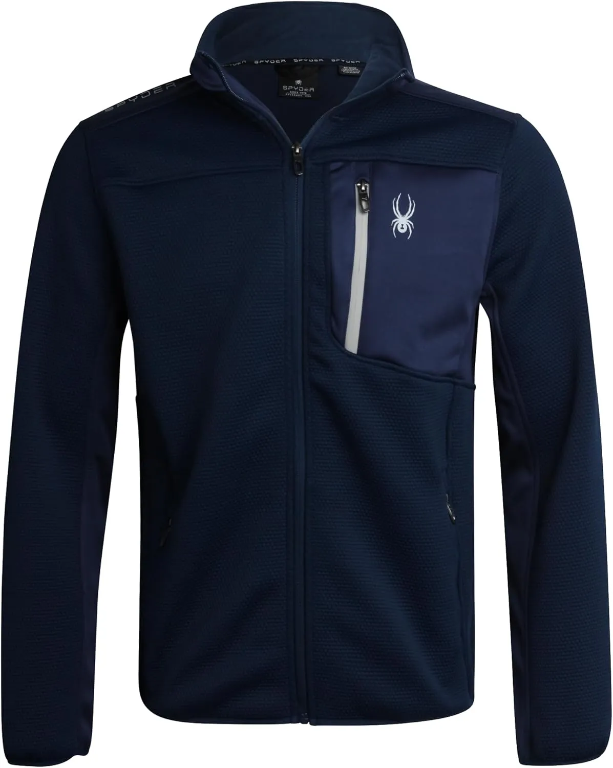 Spyder Men's Jacket - Full Zip Up Soft Encore Fleece Jackets for Men - Men's Lightweight Jackets with Chest Pockets (S-XL)